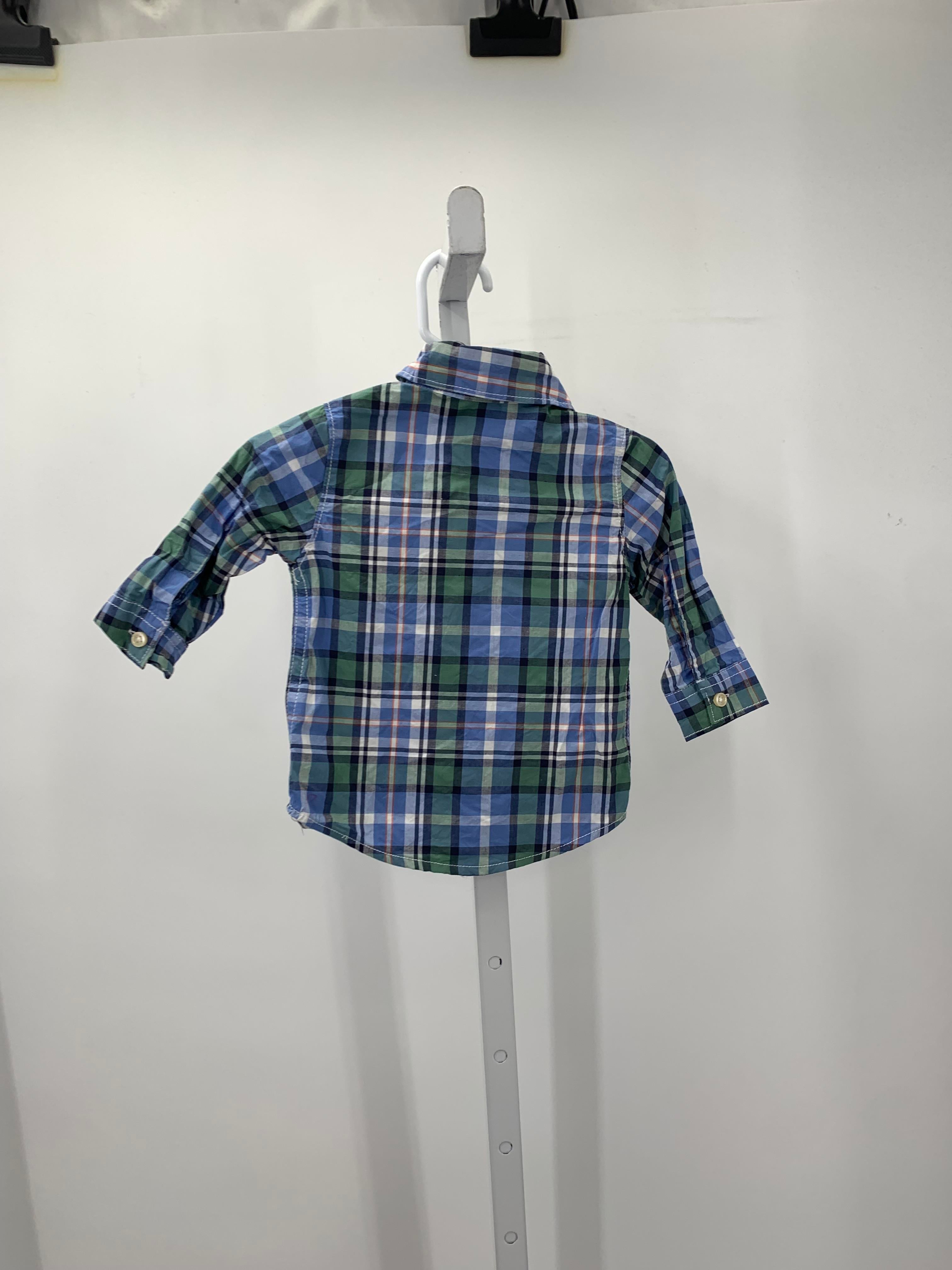 GREEN PLAID BTN DOWN
