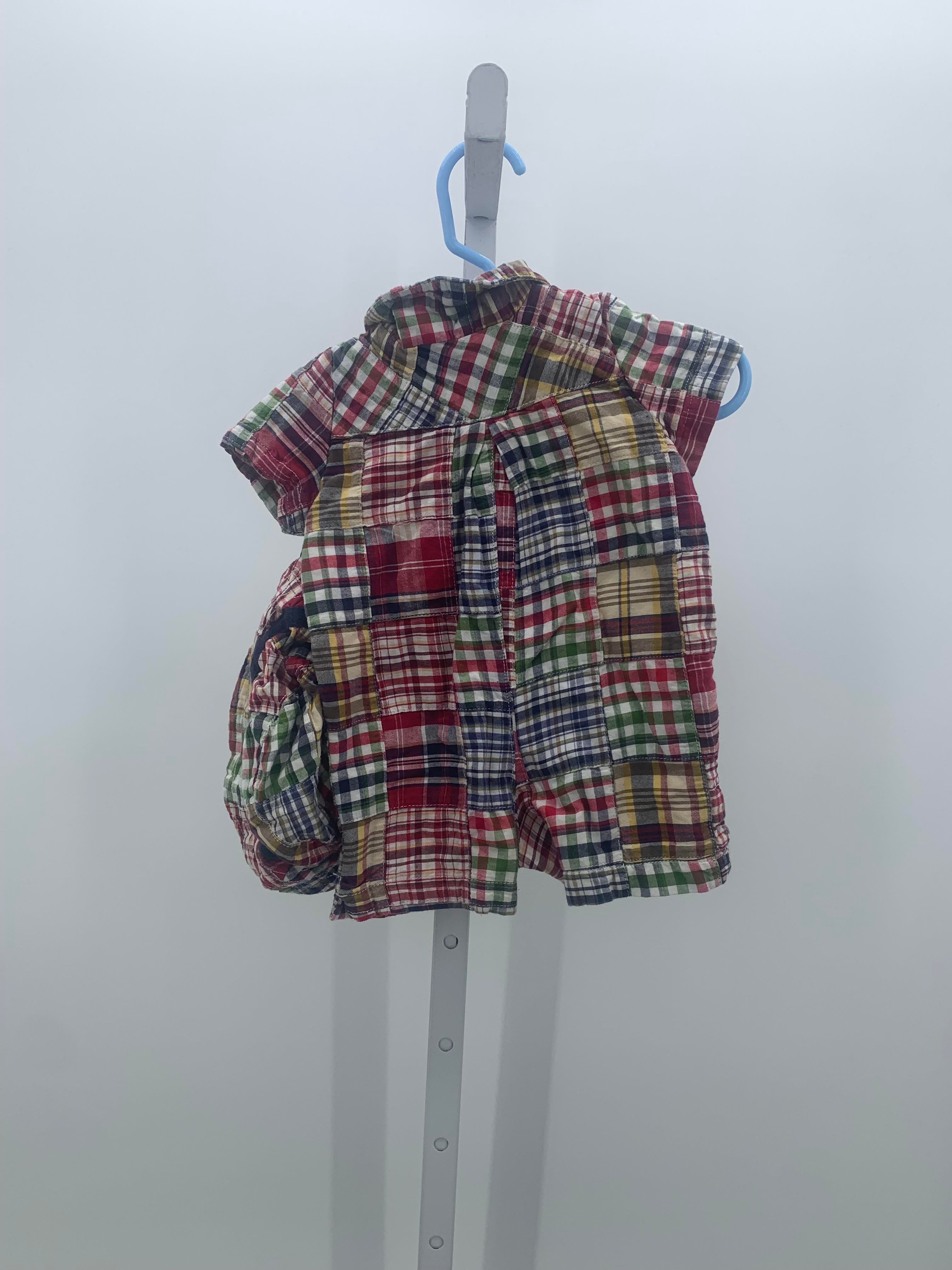 PLAID BTNS SUN HAT