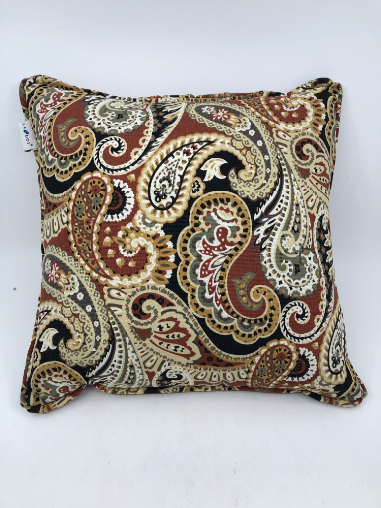 LAZY BOY PAISLEY PILLOW.