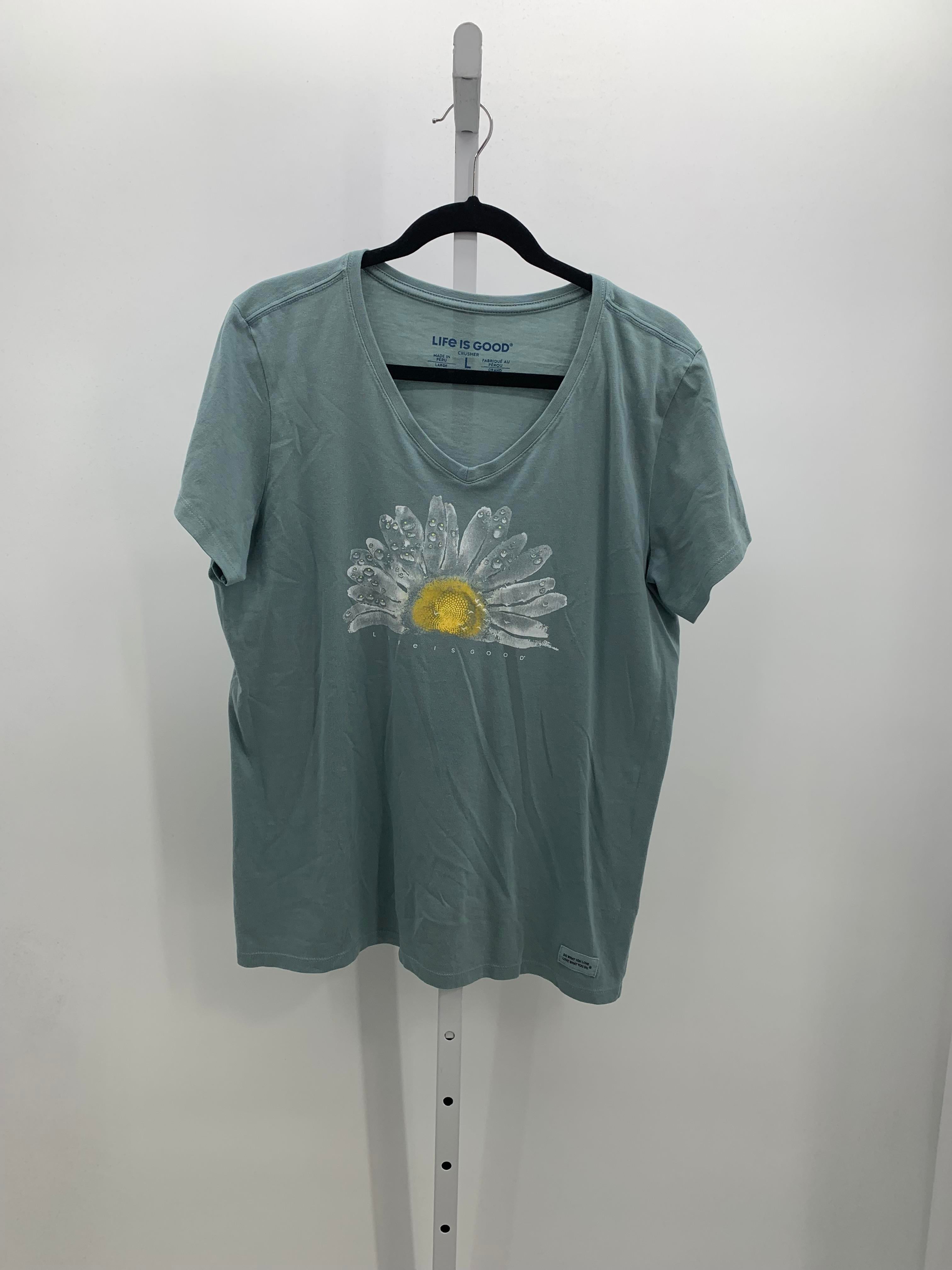 Life is Good Size Large Misses Short Sleeve Shirt