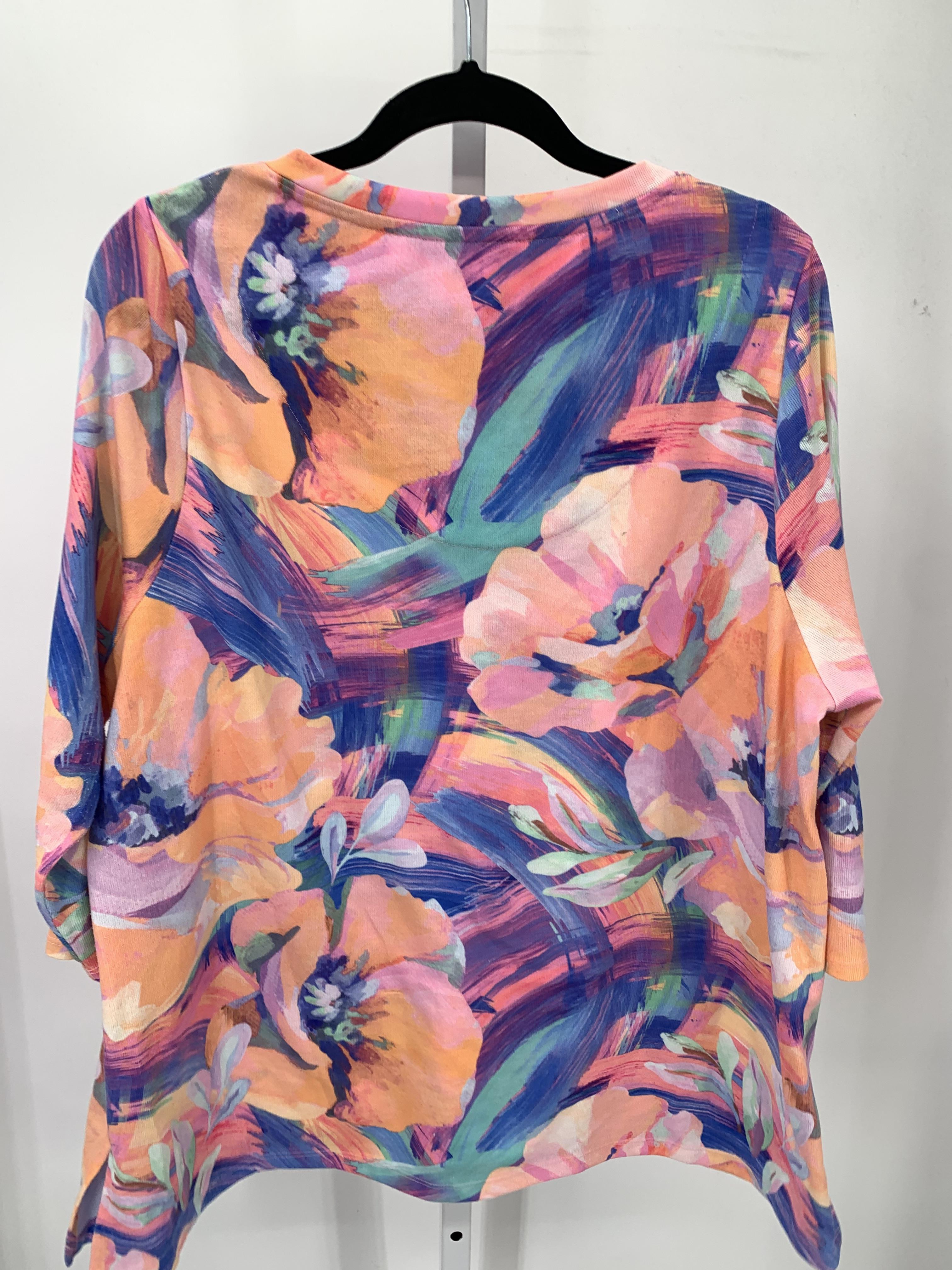 Soft Surroundings Size 1X Womens 3/4 Sleeve Shirt
