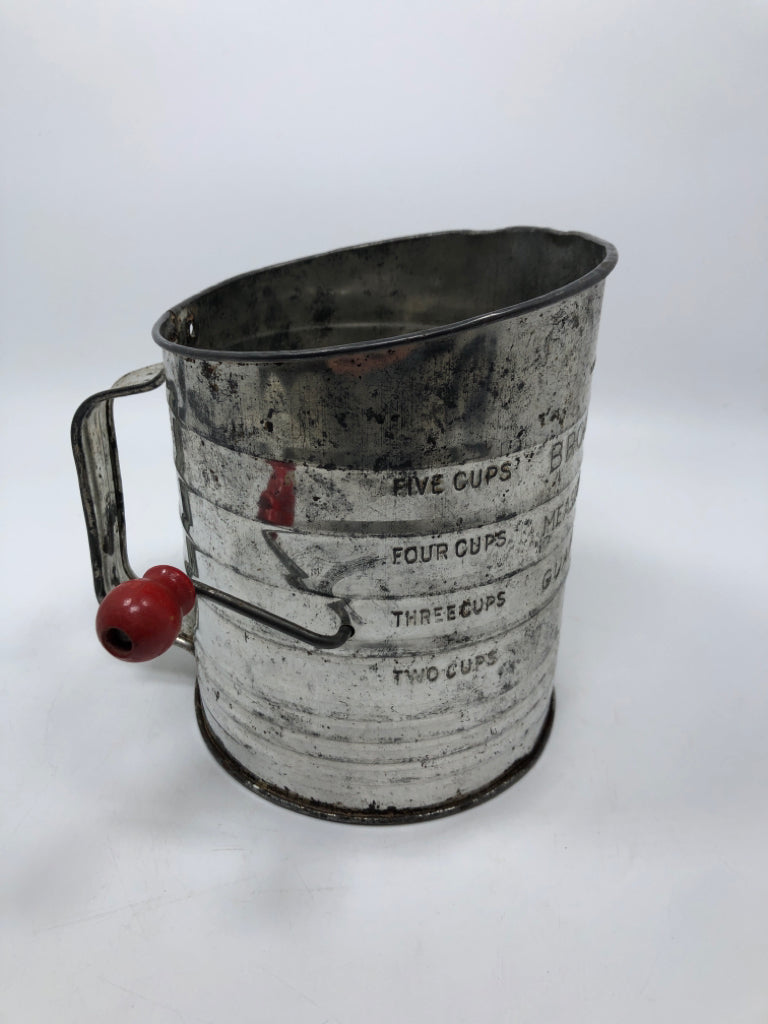 VTG BROMWELL'S MEASURING SIFTER.