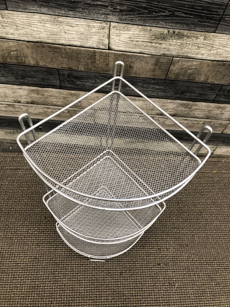 3-TIER METAL CORNER STORAGE.