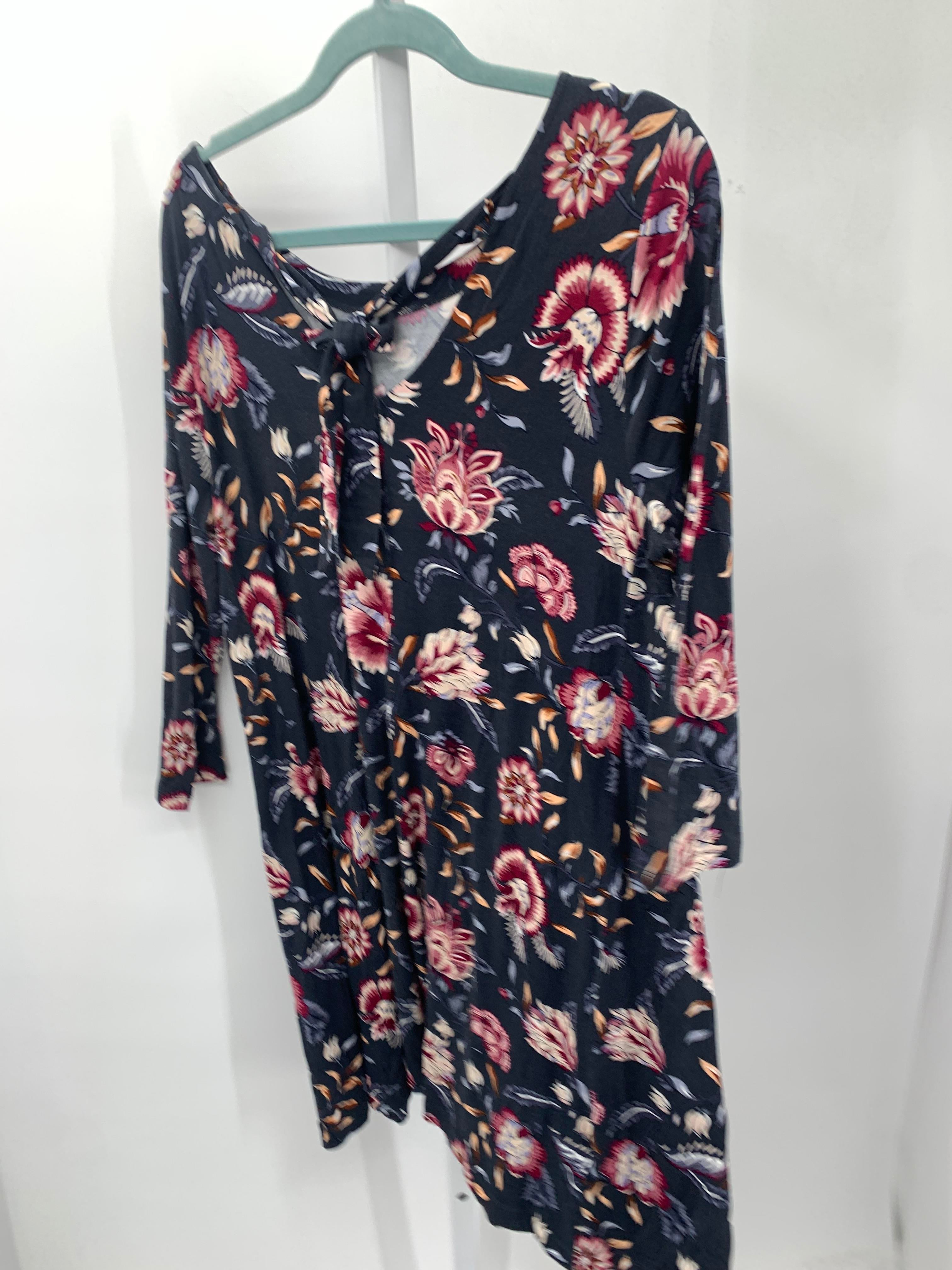 Loft Size Large Misses 3/4 Sleeve Dress