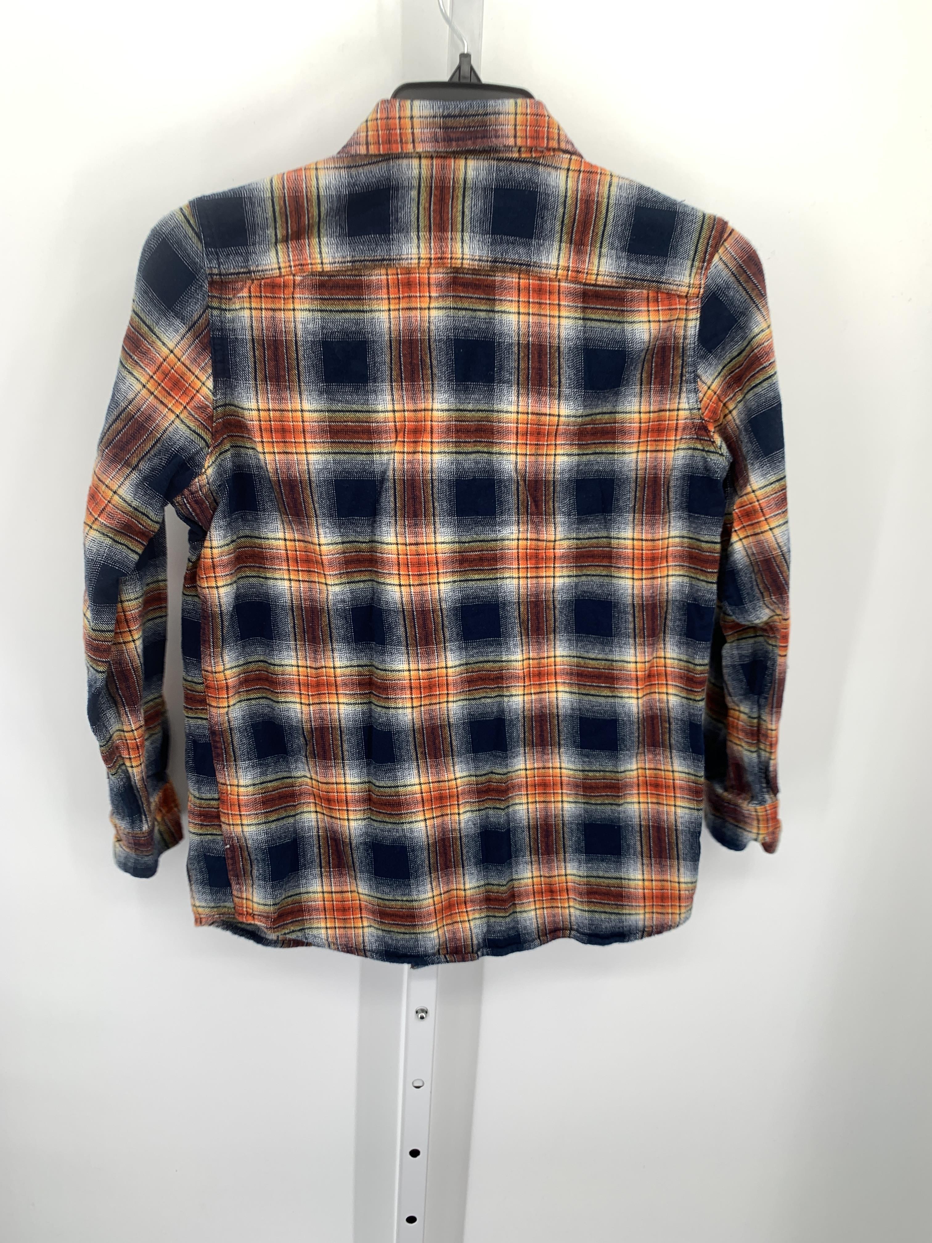 ORANGE PLAID BUTTON DOWN