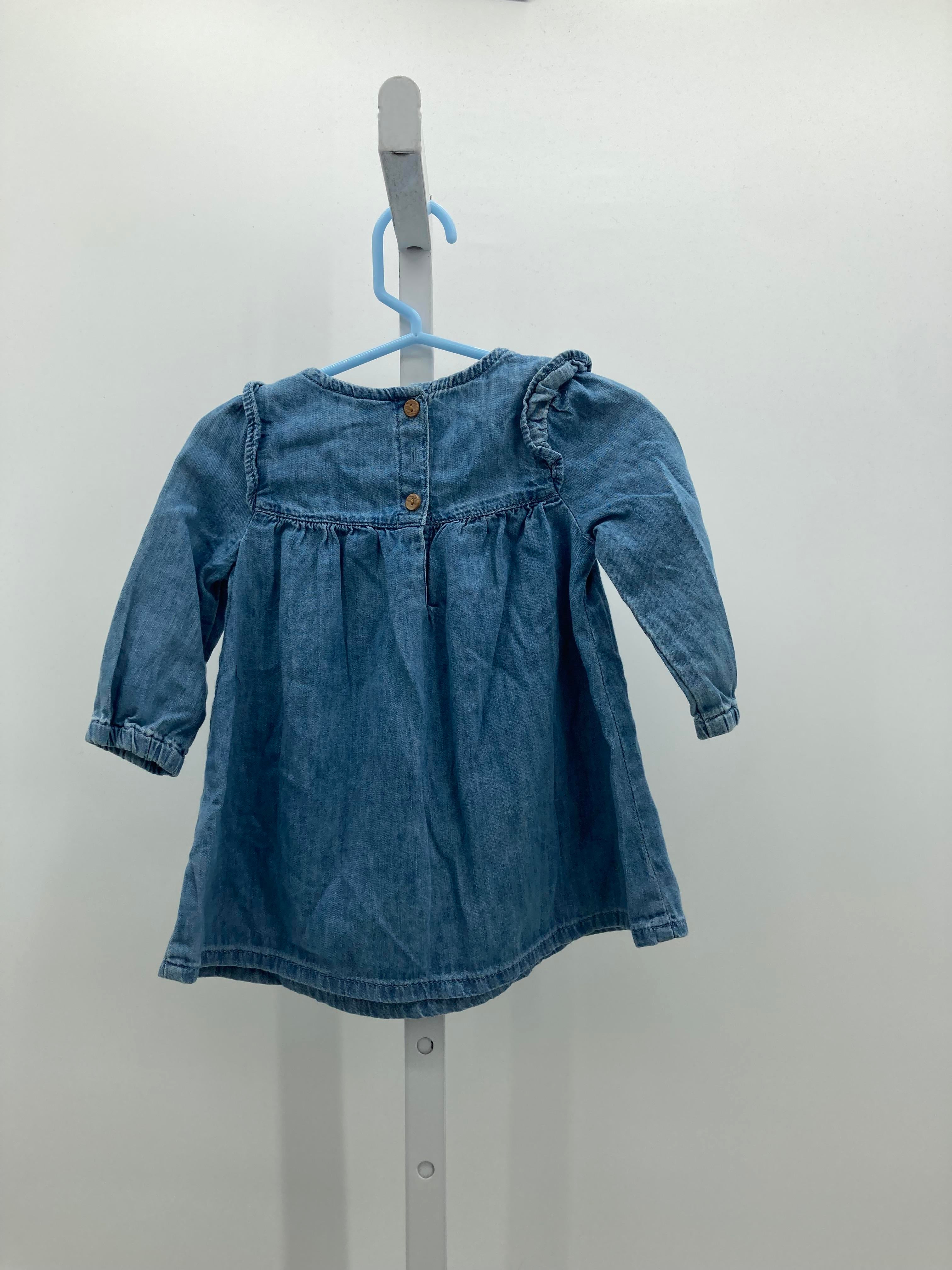 Gap Denim Size 6-12 mon Girls Long Sleeve Dress