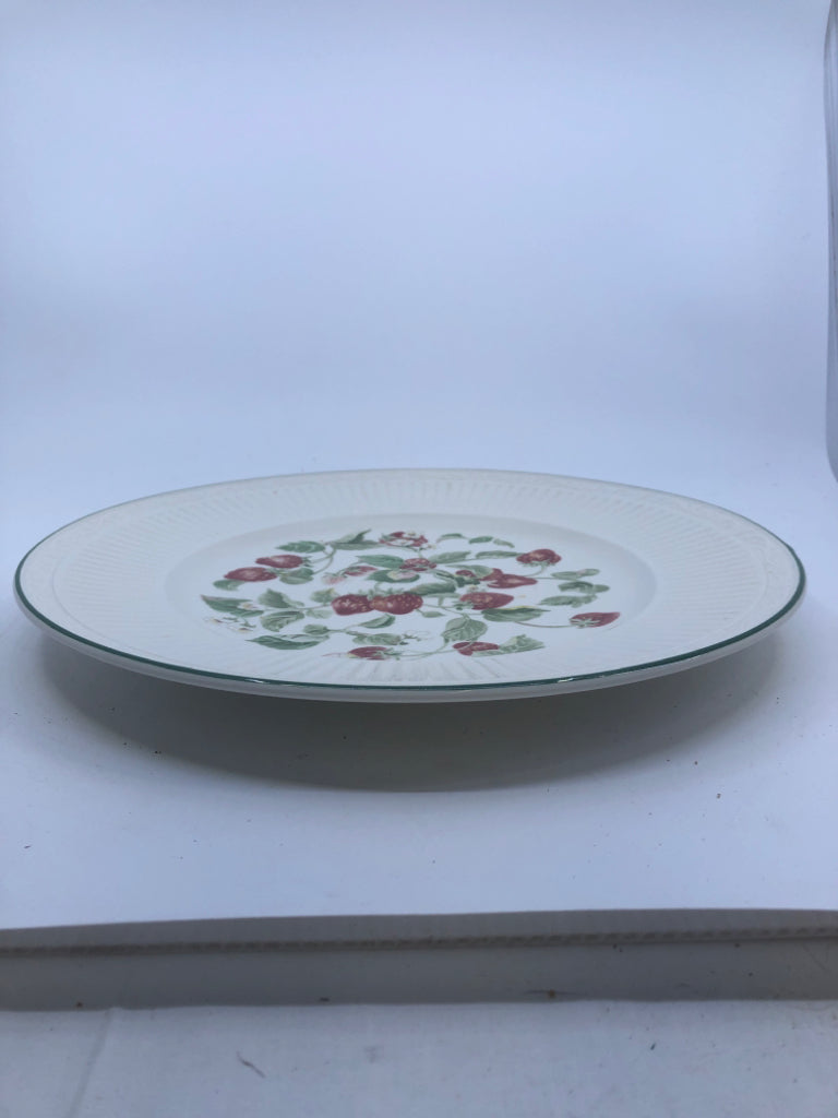 VTG STRAWBERRIES GREEN RIM SUMMER TRELLIS.
