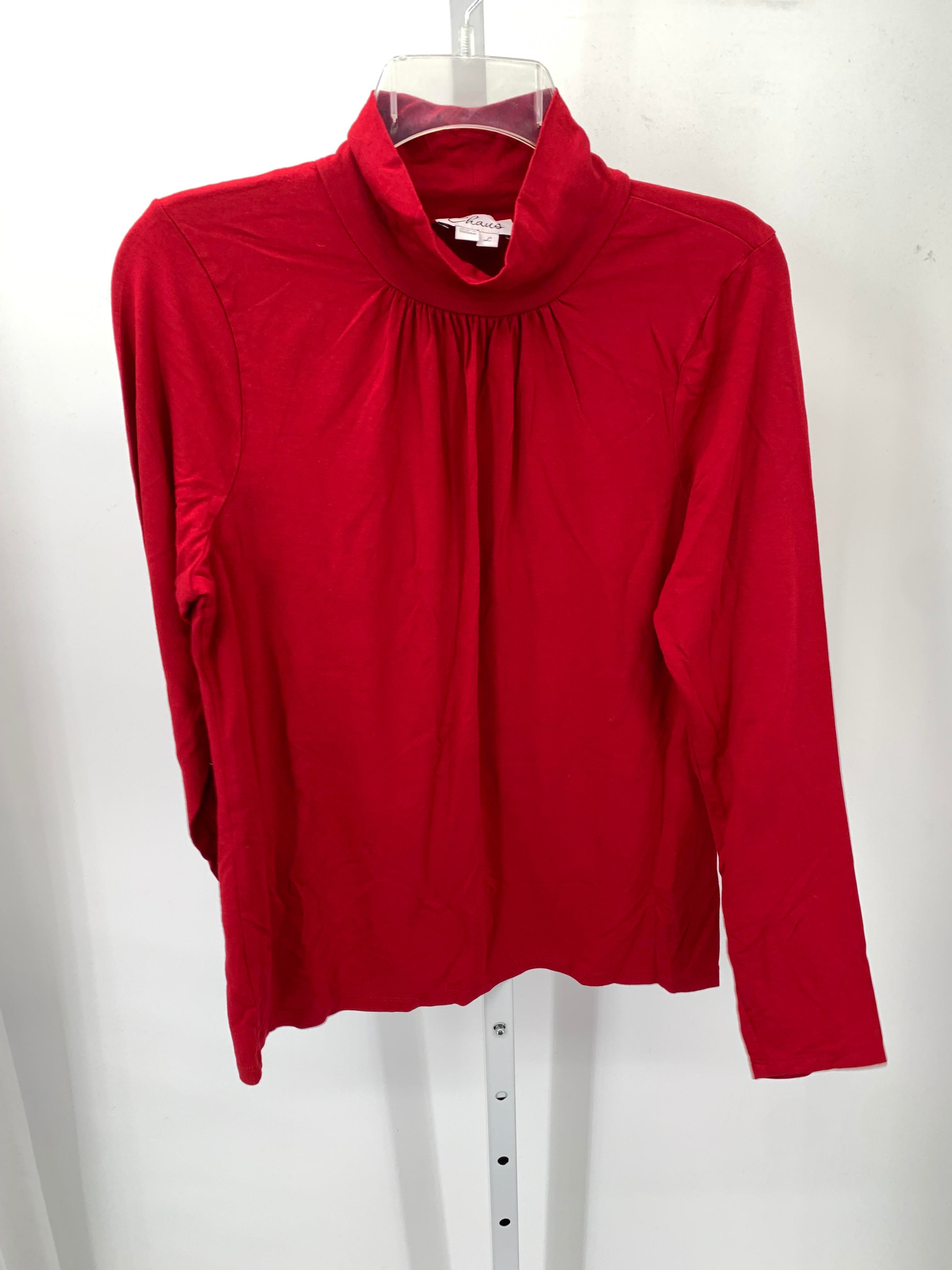 Chaus Size Large Misses Long Sleeve Shirt