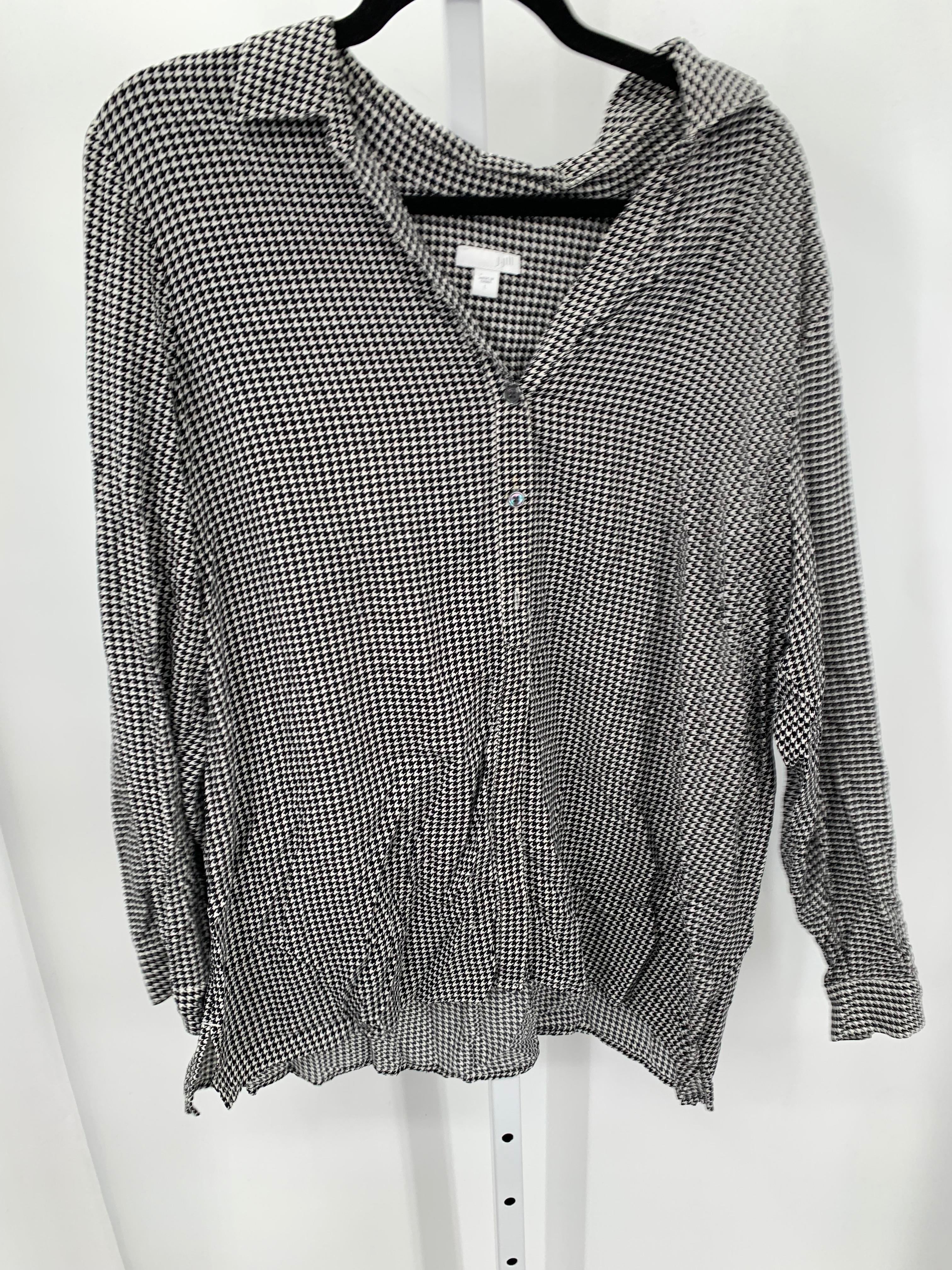 J-Jill Size Large Misses Long Sleeve Shirt