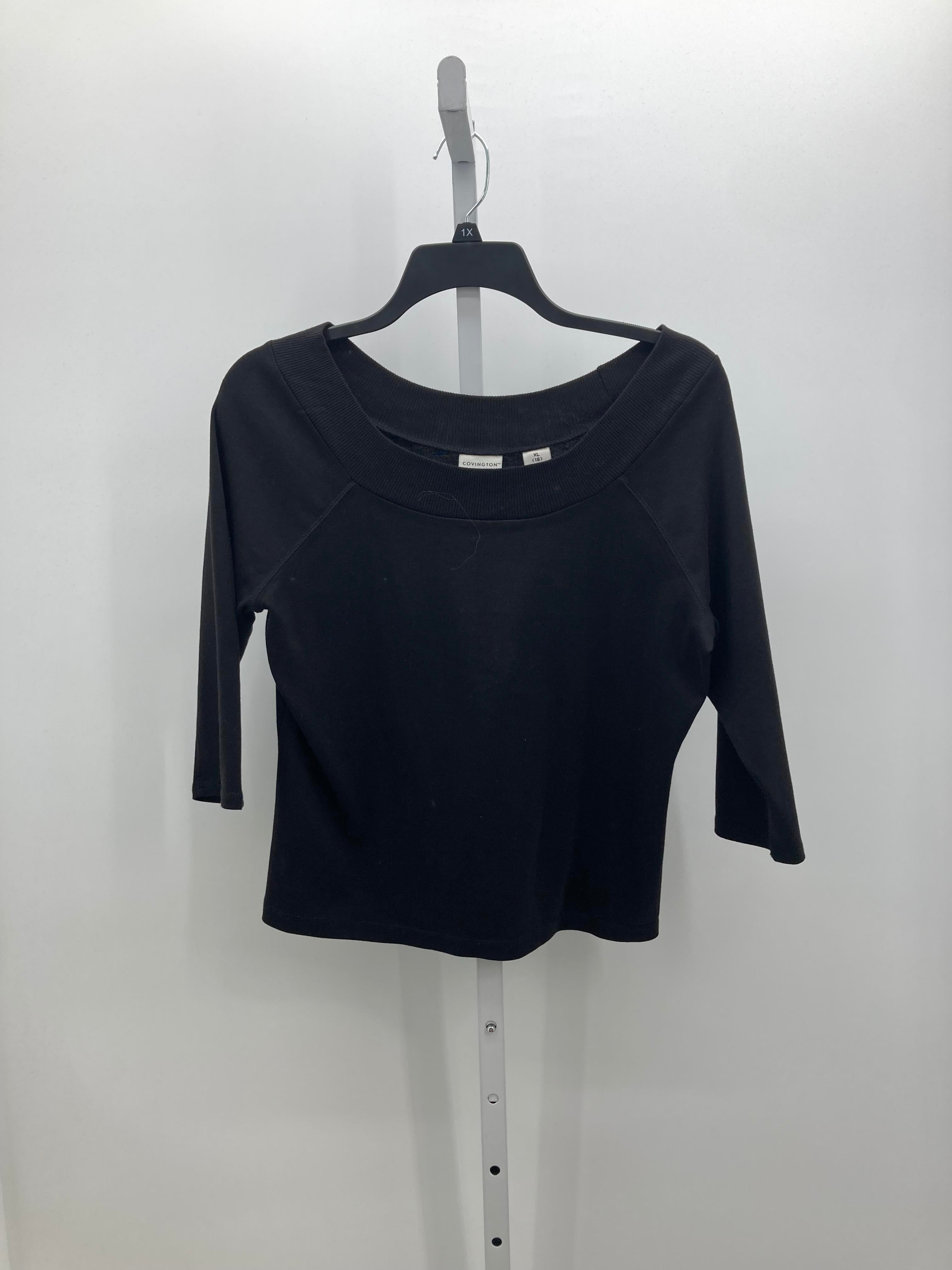 Covington Size Extra Large Misses 3/4 Sleeve Shirt