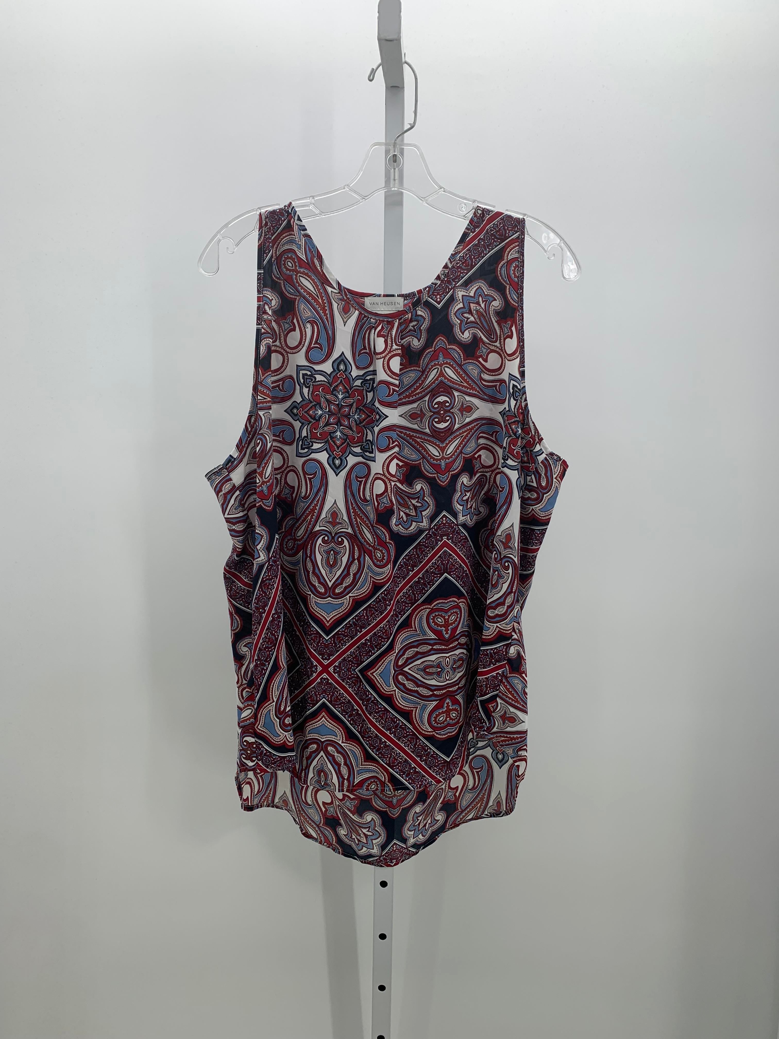 Van Heusen Size Extra Large Misses Sleeveless Shirt