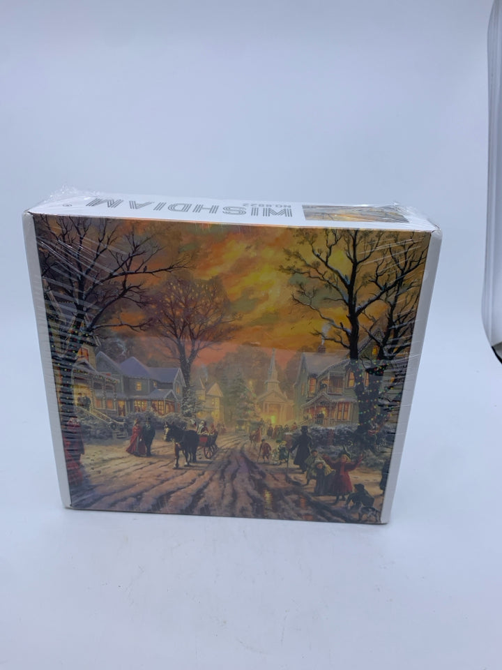 NIP WISHDIAM WINTER SCENE 1000 PC PUZZLE.