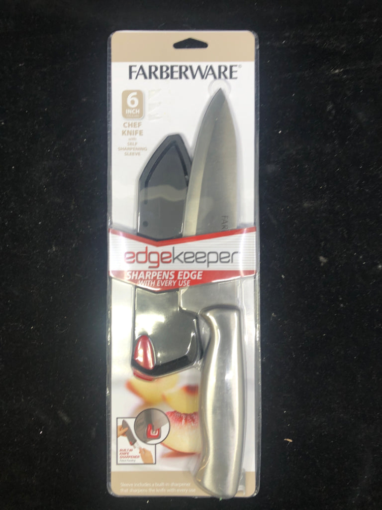 NIP FARBERWARE CHEF KNIFE.