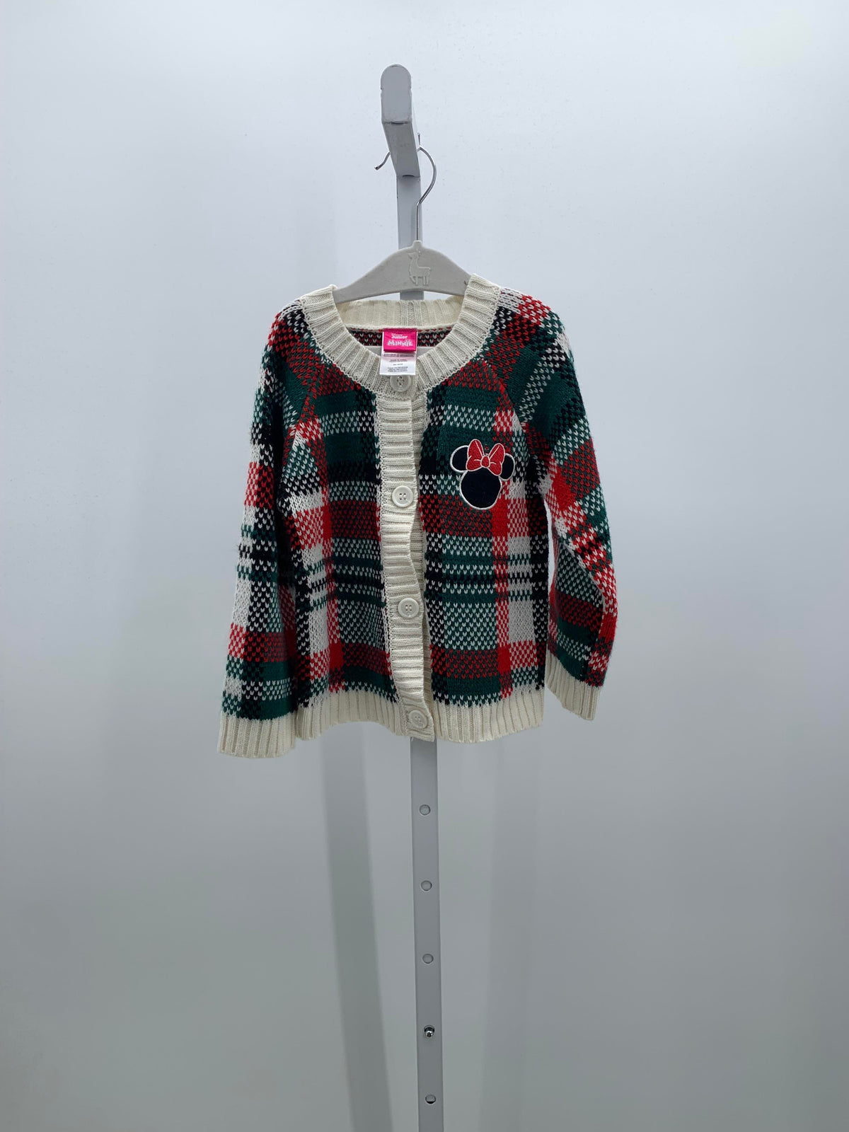 LONG SLV SWEATER PLAID MINNIE MOUSE