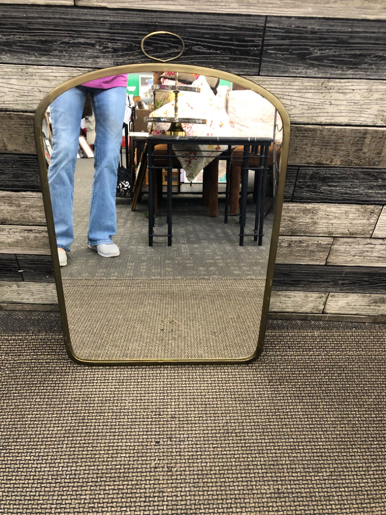 ARCH TOP GOLD MIRROR.