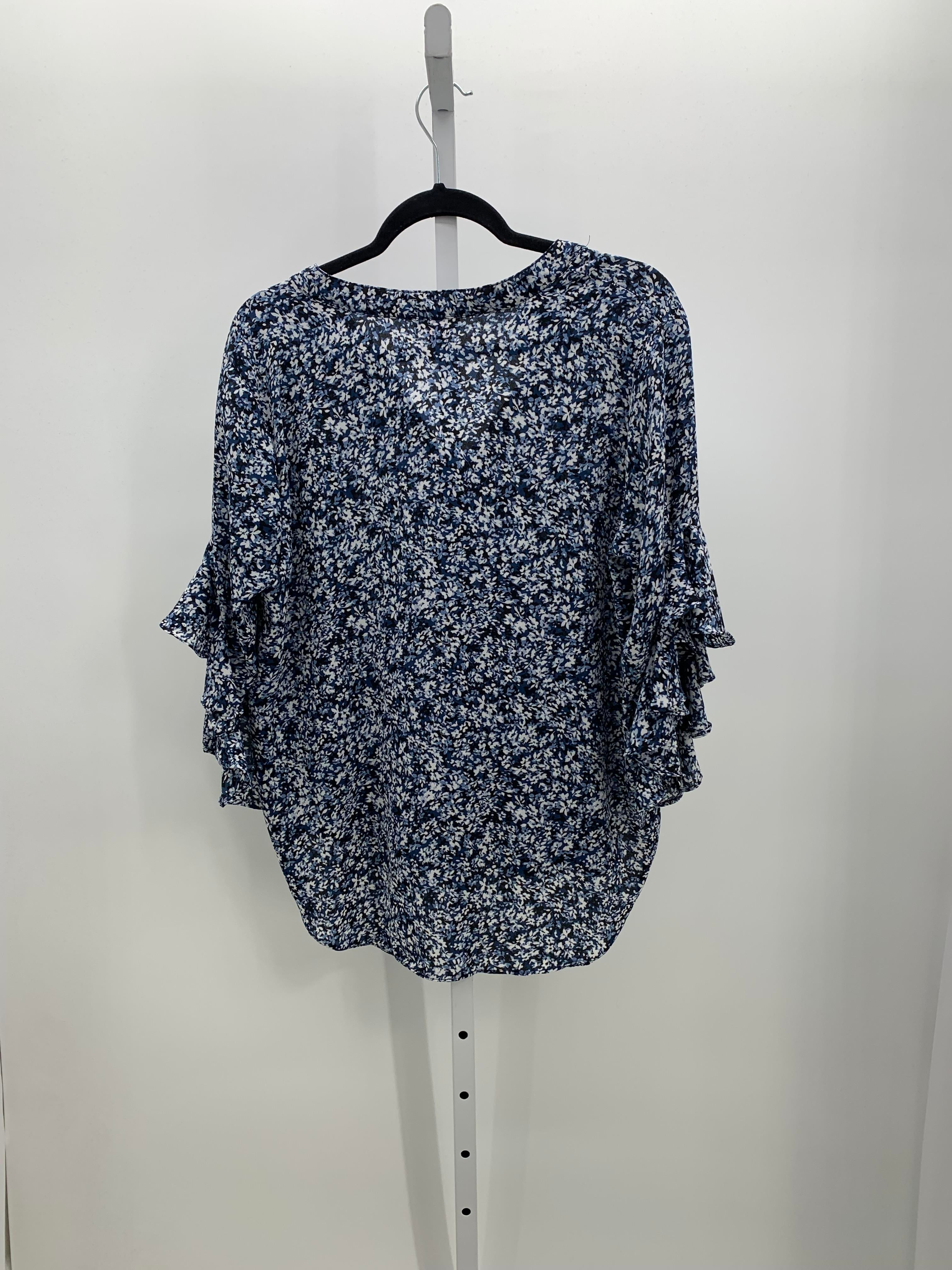 Vince Camuto Size Large Misses 3/4 Sleeve Shirt