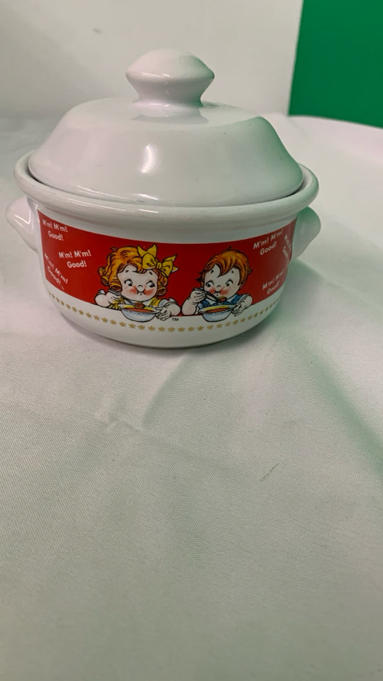 CAMPBELLS SOUP BOWL W LID.