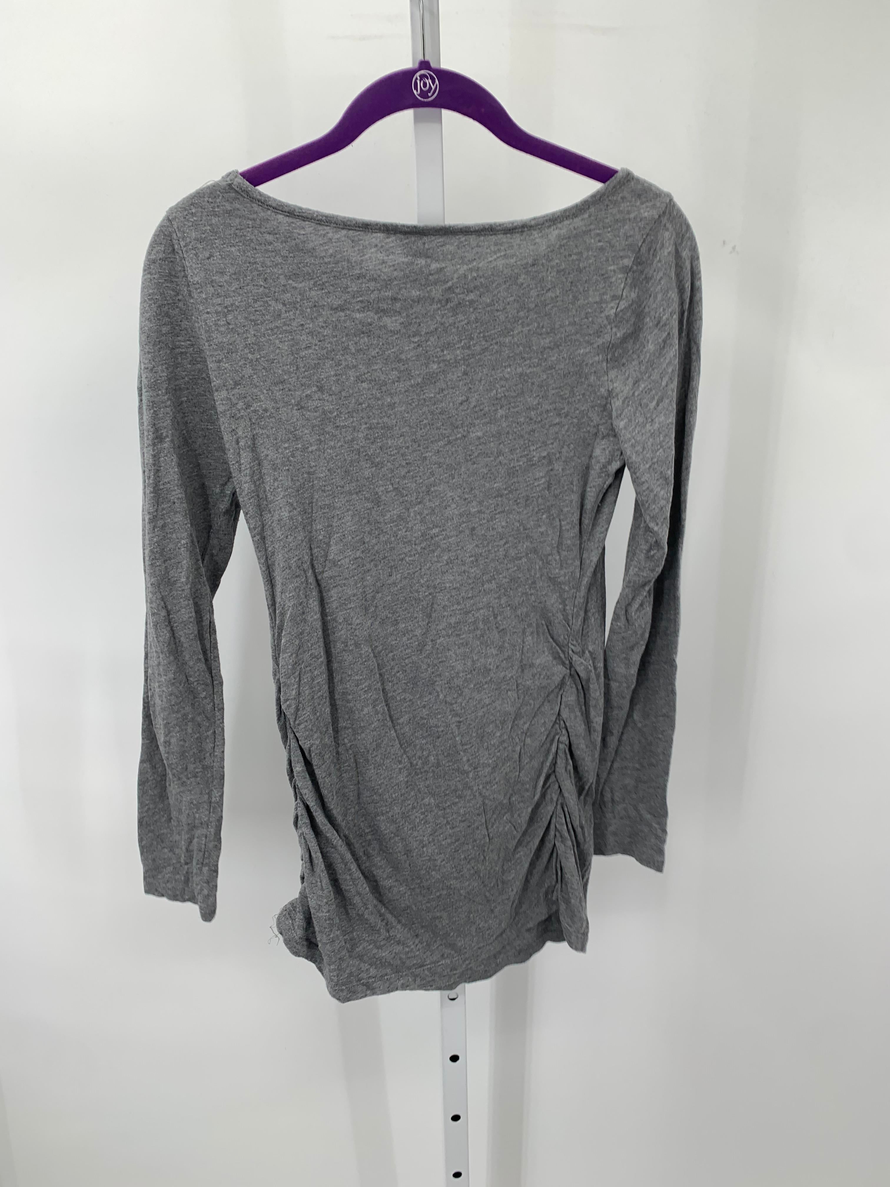Old Navy Grey Size X Small Maternity Long Sleeve Shirt