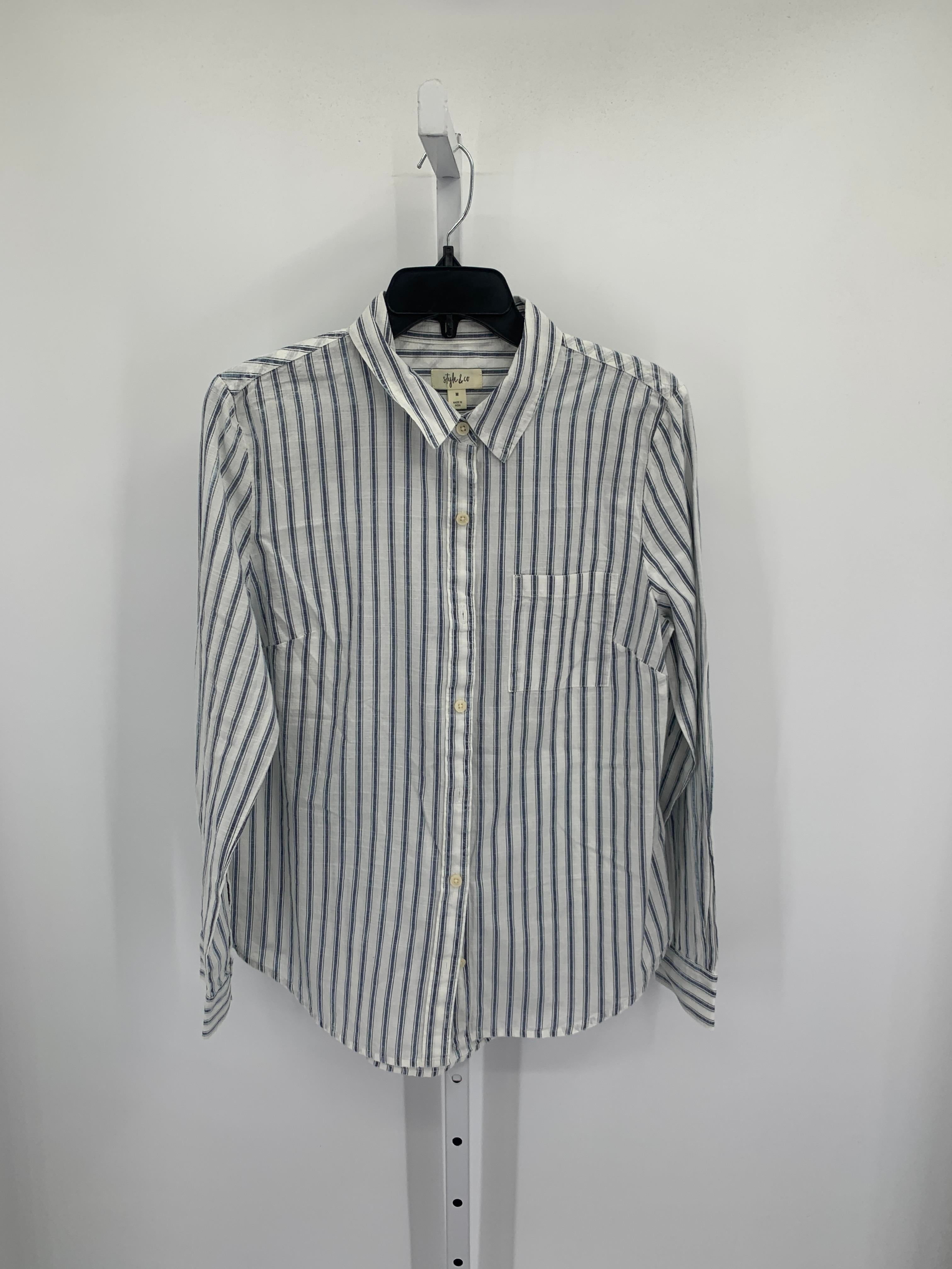 Style & Co. Size Medium Misses Long Sleeve Shirt