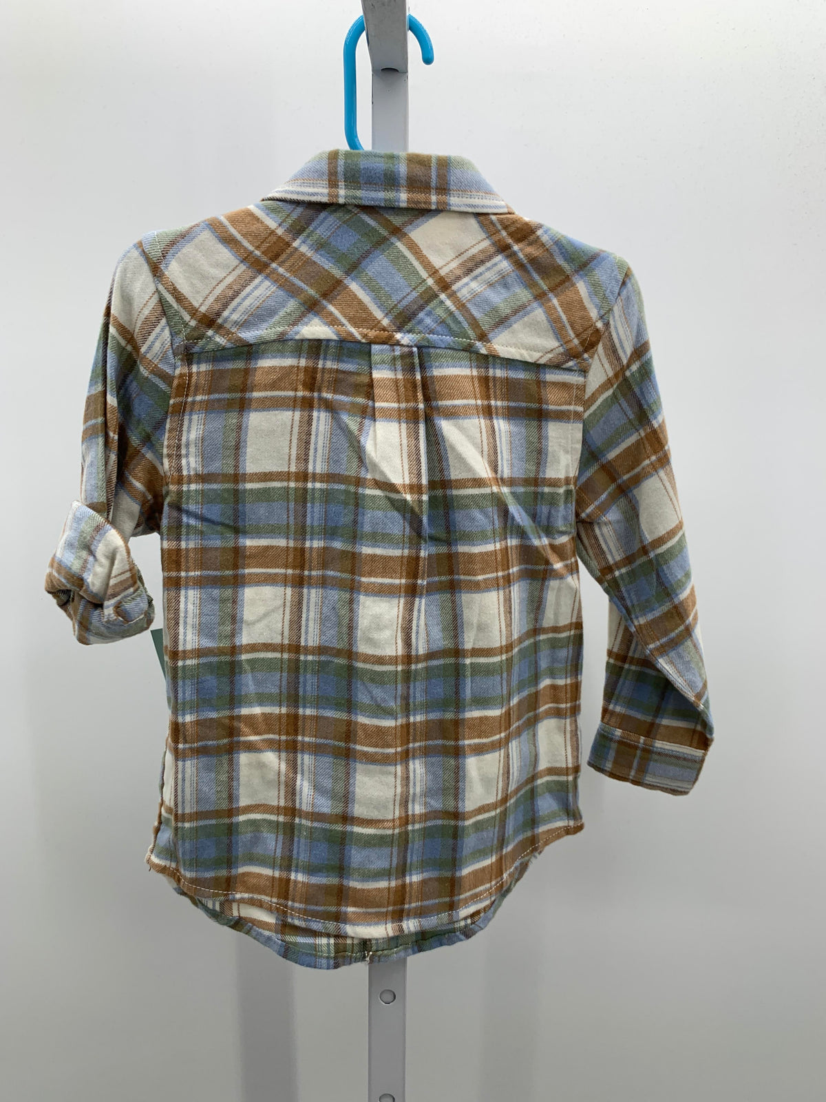 NEW PLAID BTN DOWN