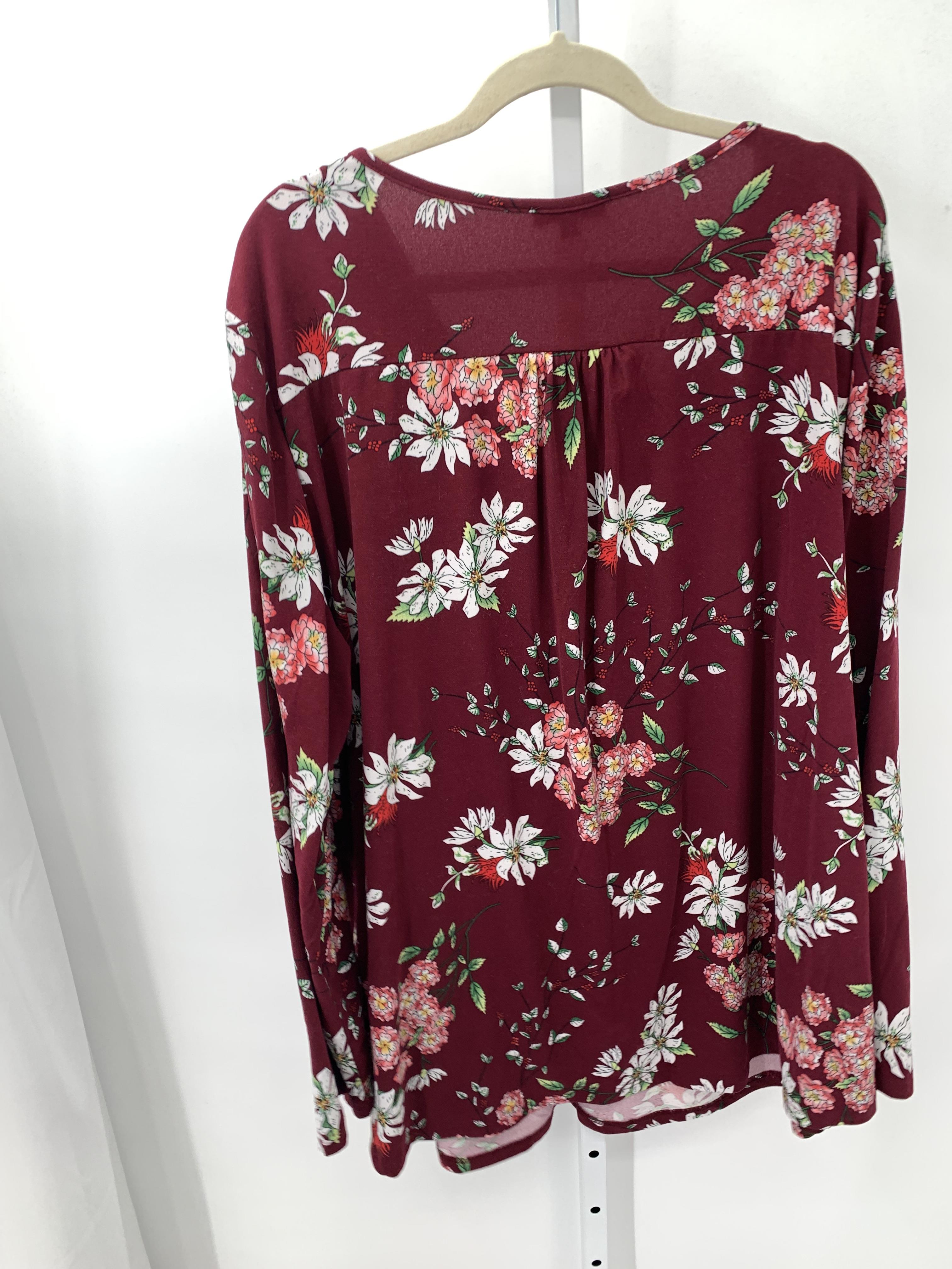 Size 4X Womens Long Sleeve Shirt