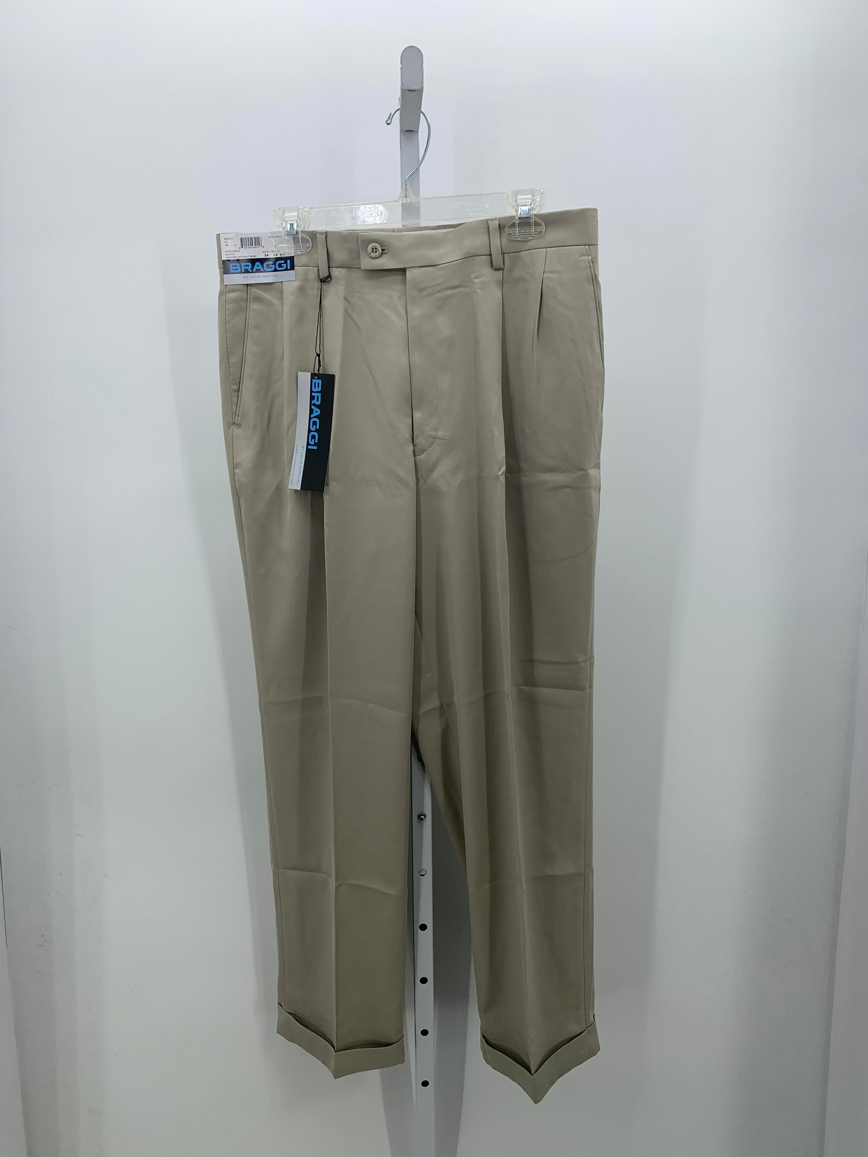 NEW PLEATED FRONT PANTS.