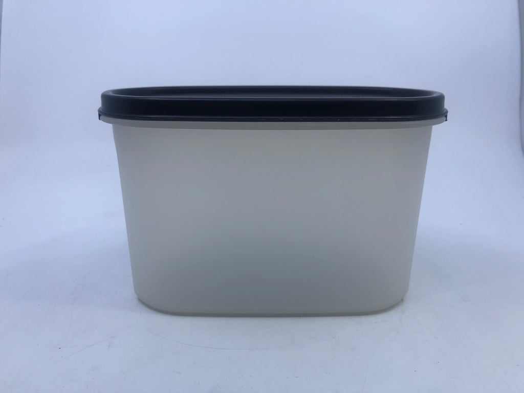 OVAL TUPPERWARE CANISTER.