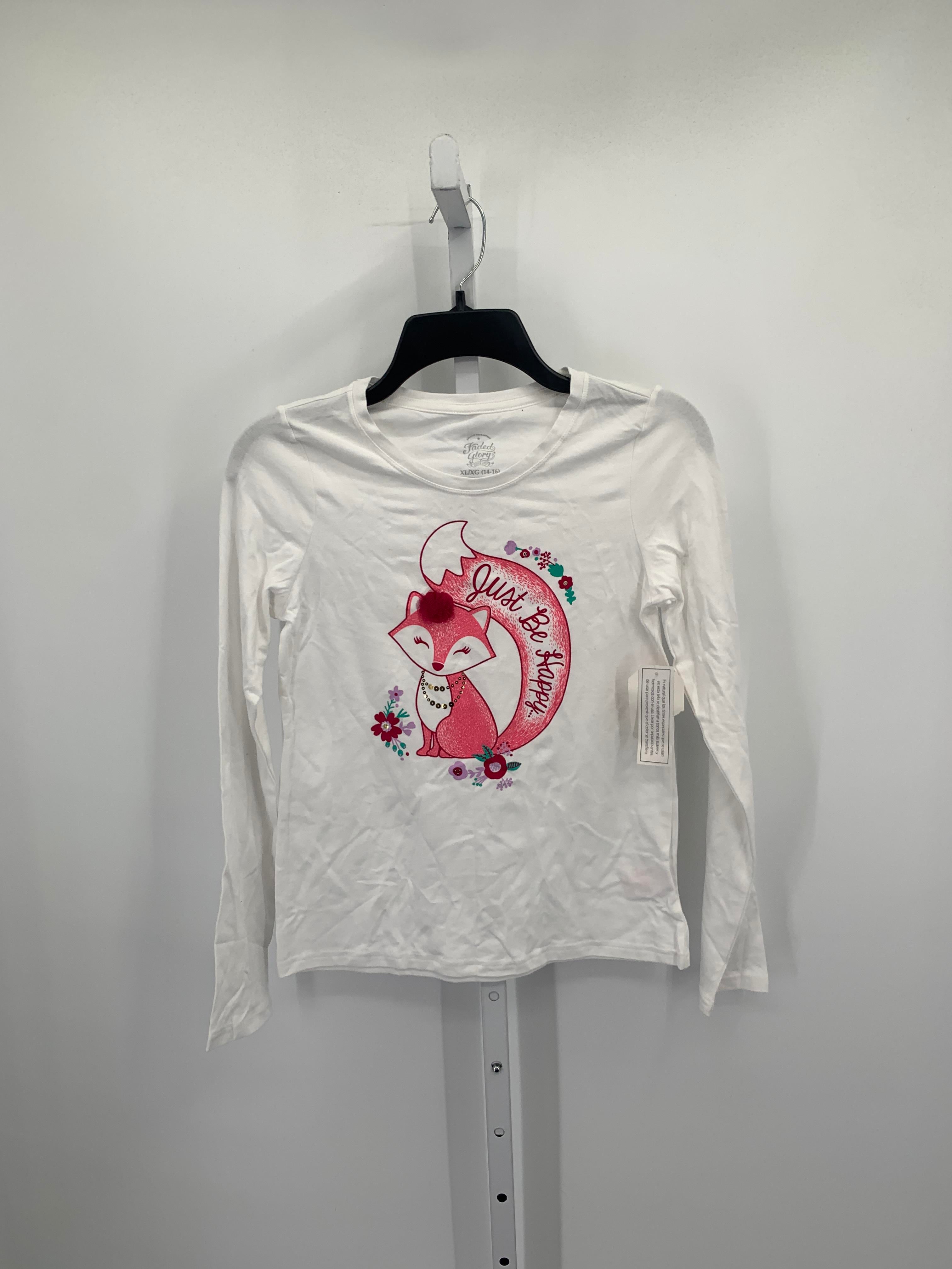 Faded Glory Size 14-16 Girls Long Sleeve Shirt