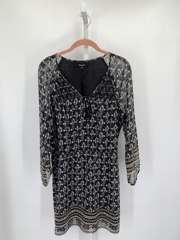 Madewell Size 12 Misses Long Sleeve Dress