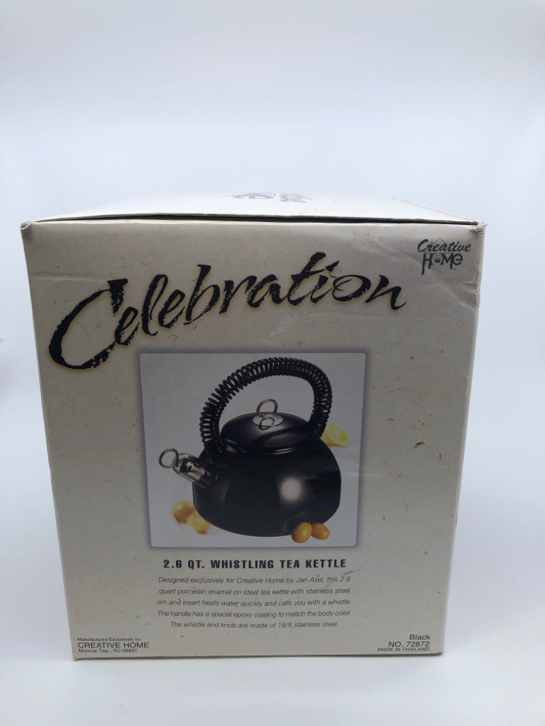 NIB CREATIVE HOME WHISTLING TEA KETTLE.