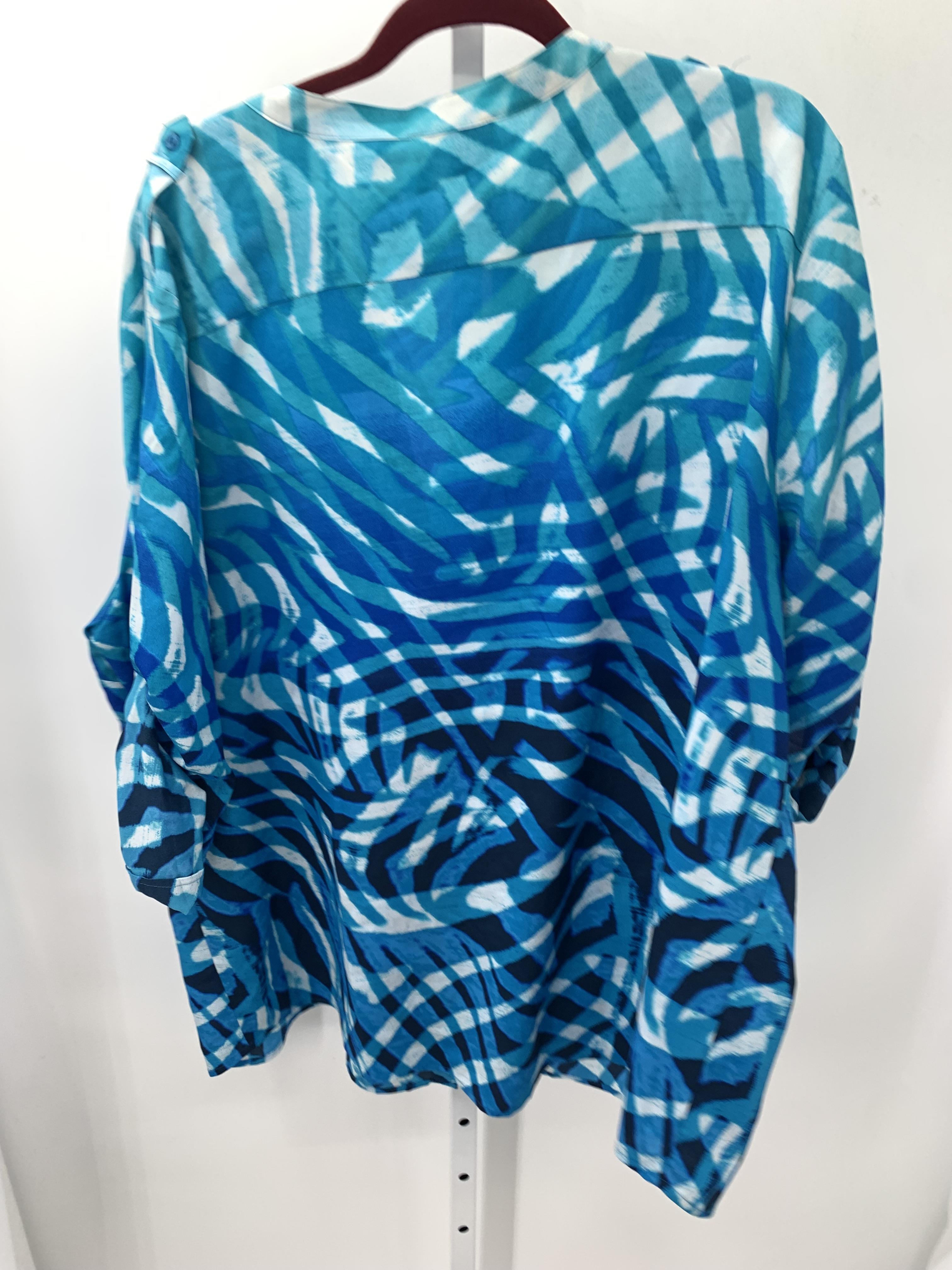 Calvin Klein Size 3X Womens Long Sleeve Shirt
