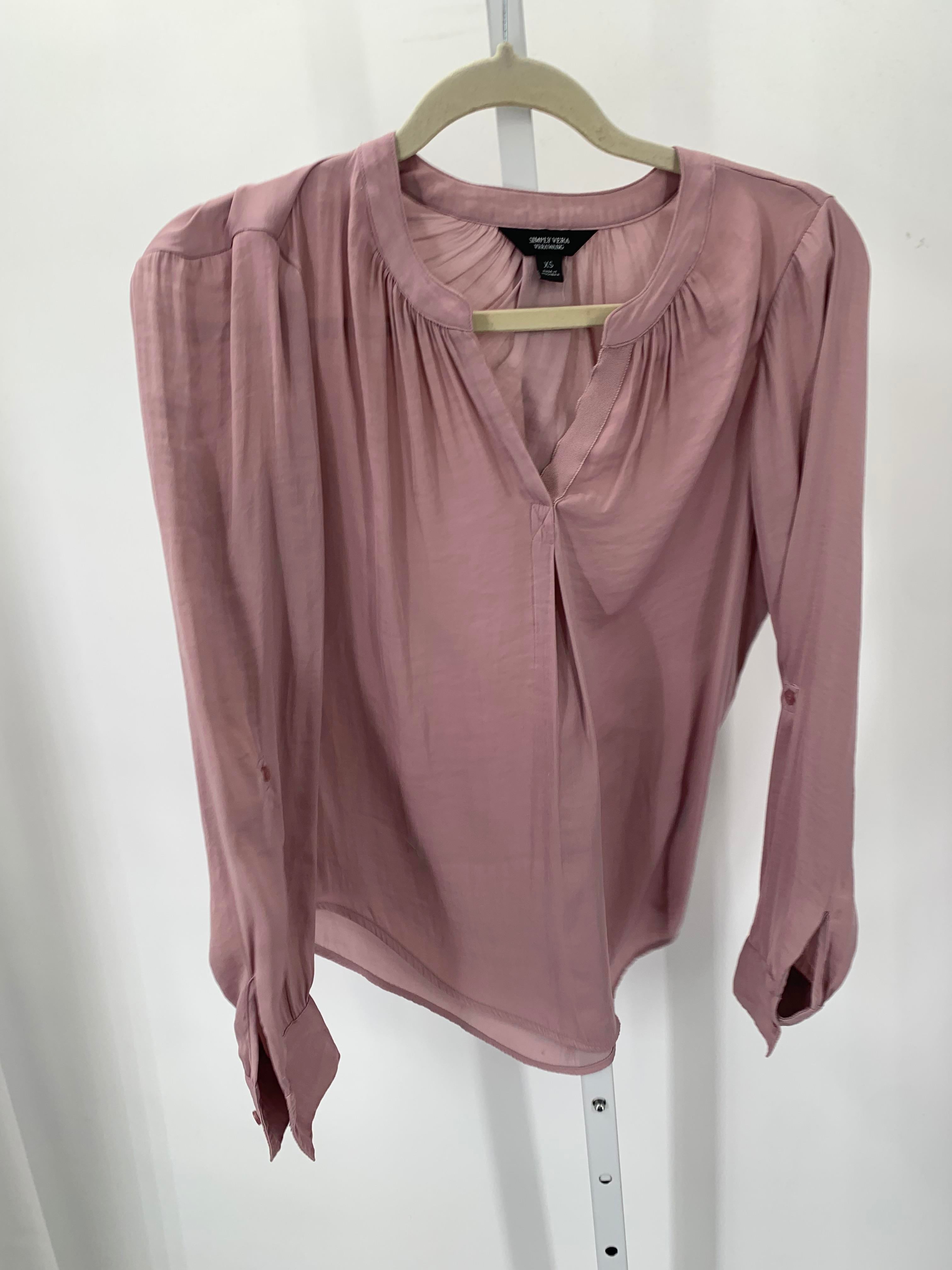 Vera Wang Size X Small Misses Long Sleeve Shirt