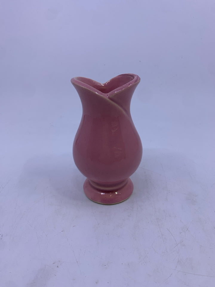 PINK TULIP BUD VASE.