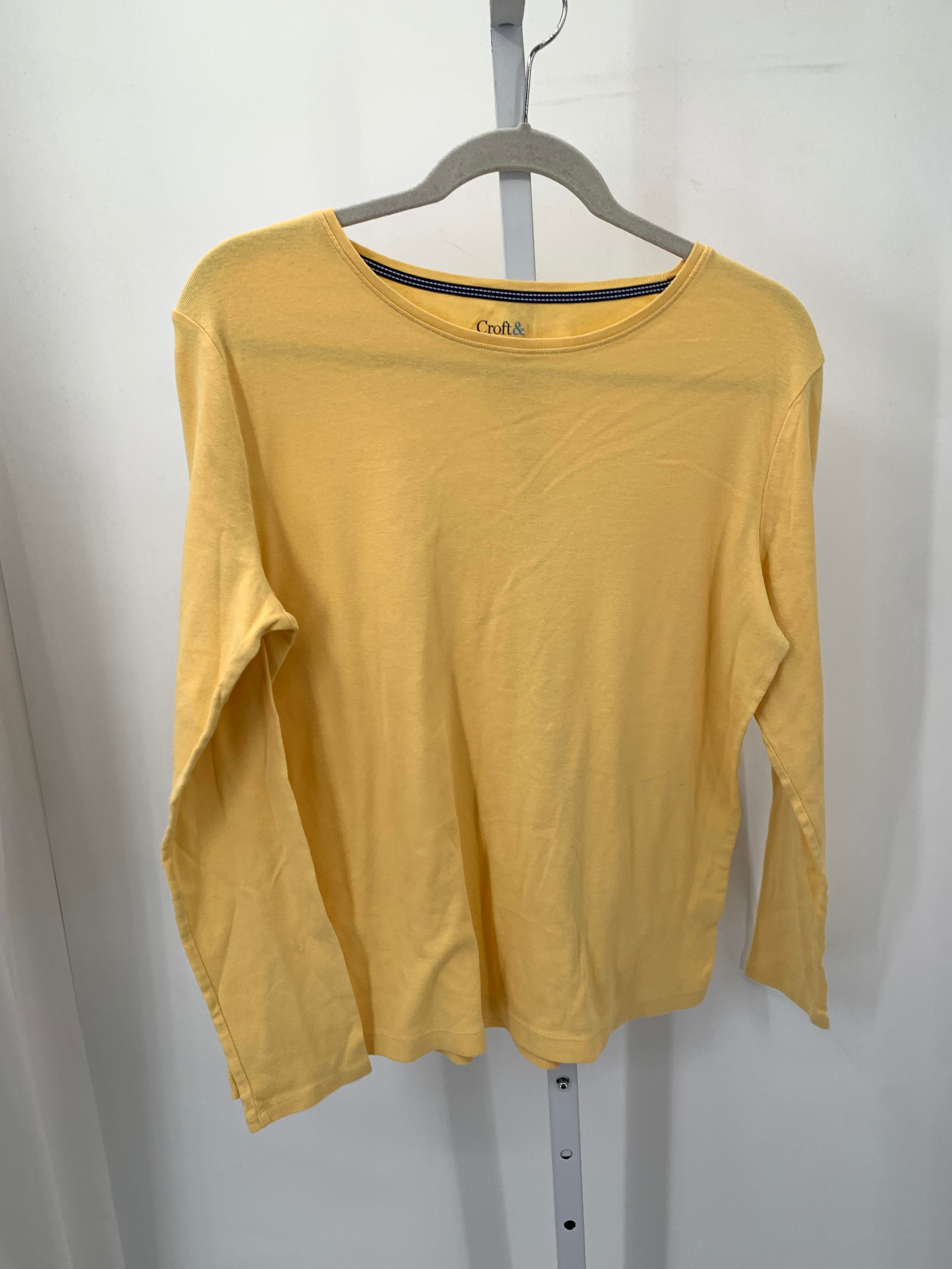 Croft & Barrow Size Large Misses Long Sleeve Shirt