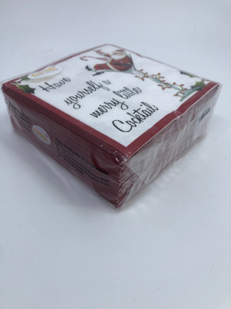 NIP "HAVE YOURSELF A MERRY LITTLE COCKTAIL" COCKTAIL NAPKINS.