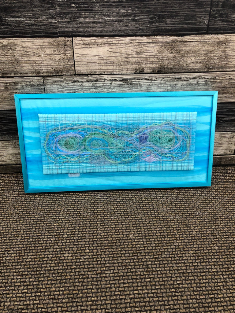 MARA BLUE STRING ART ABSTRACT.