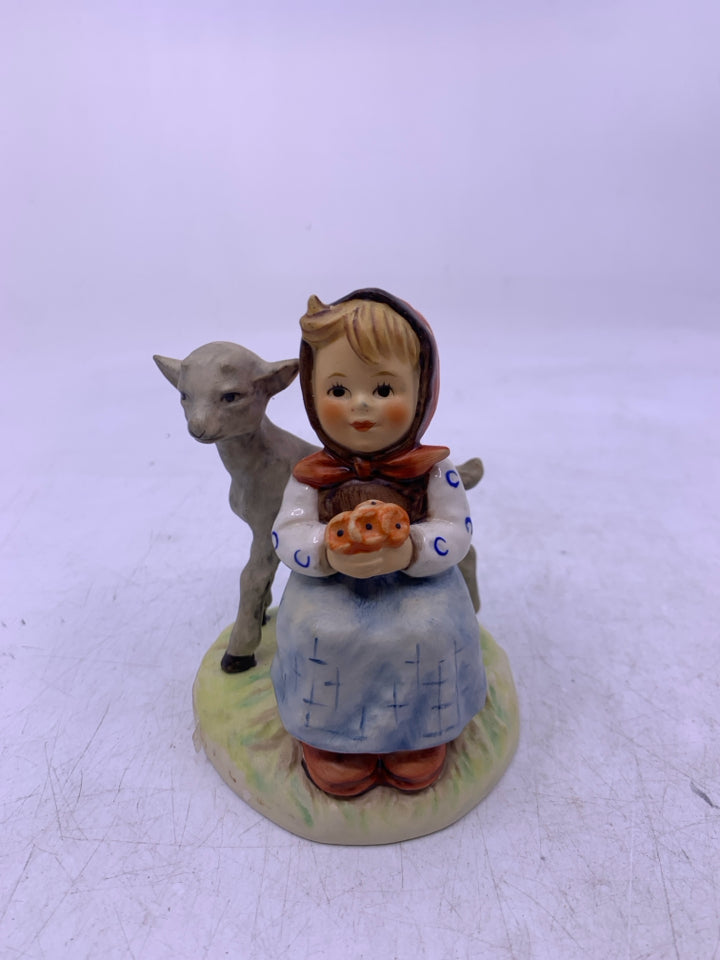 VTG GOOD FRIENDS #182 GIRL W/ LAMB.