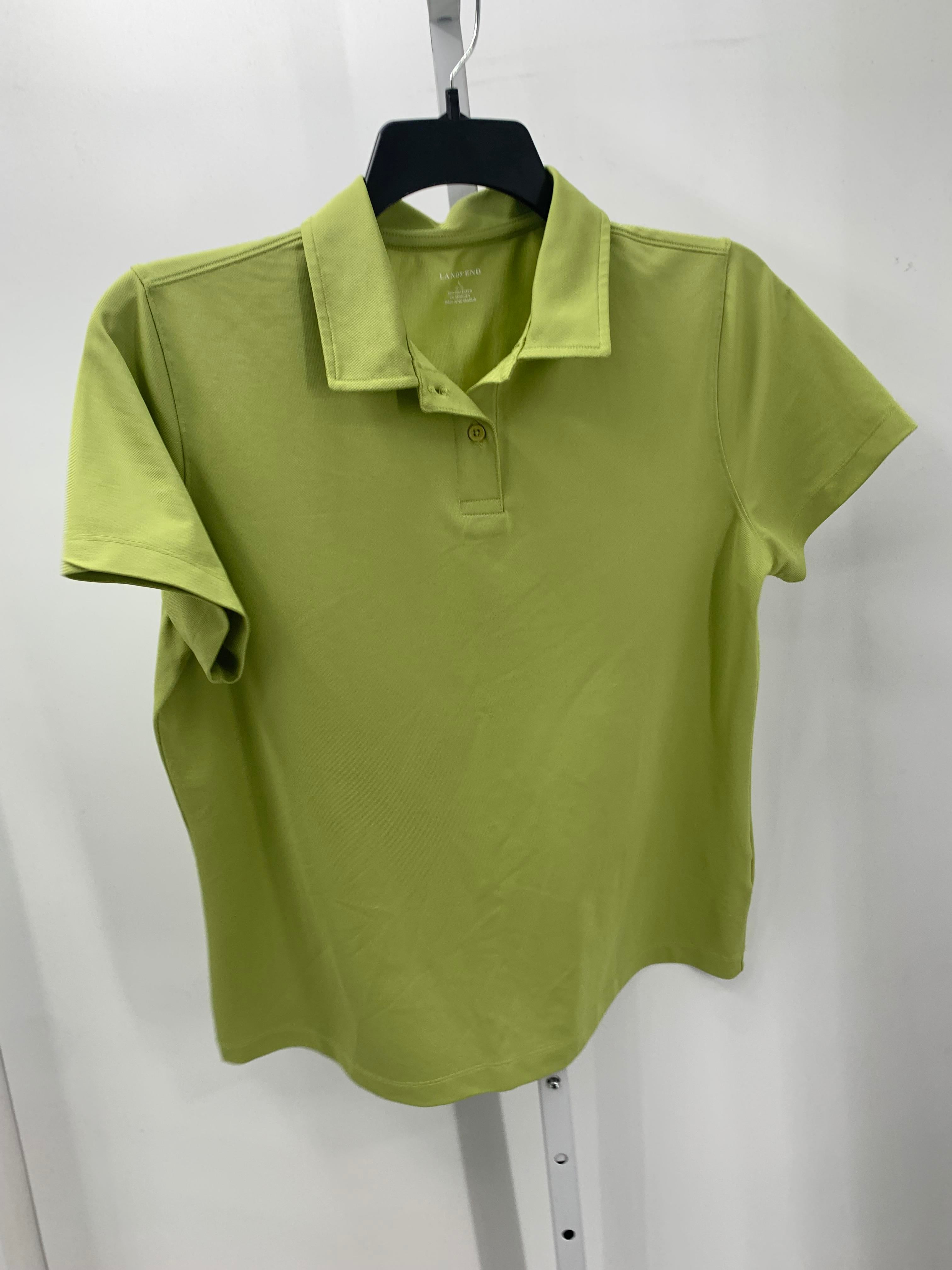 Lands End Size Large Misses Short Sleeve Shirt
