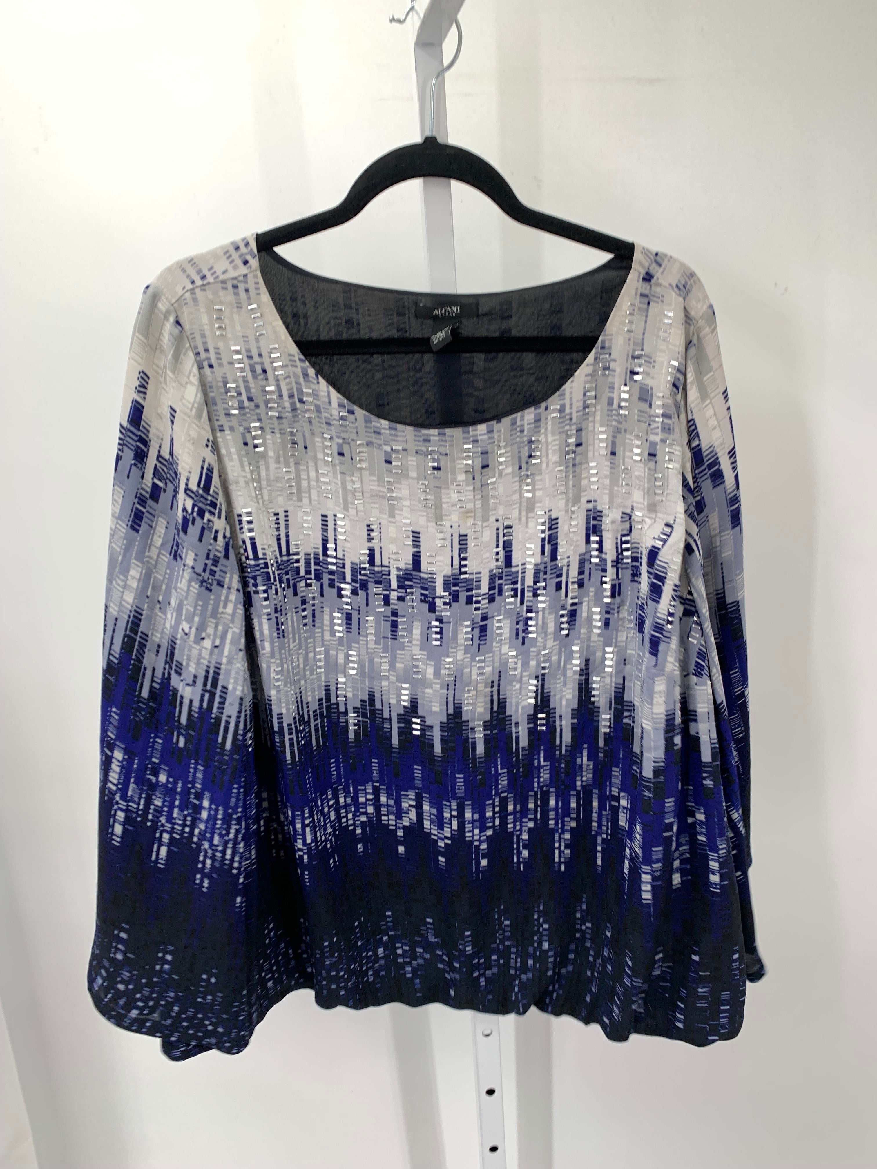 Alfani Size 18 W Womens Long Sleeve Shirt