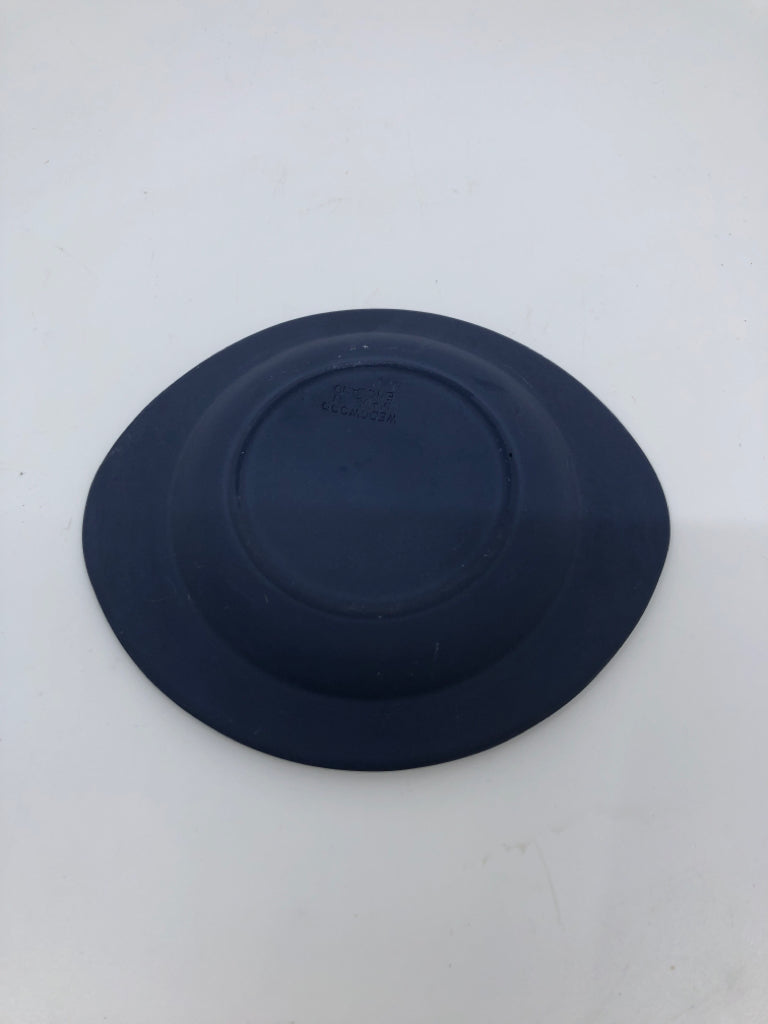 VTG BLUE JASPERWARE ROMAN CHARIOT TRINKET PLATE PIN DISH.