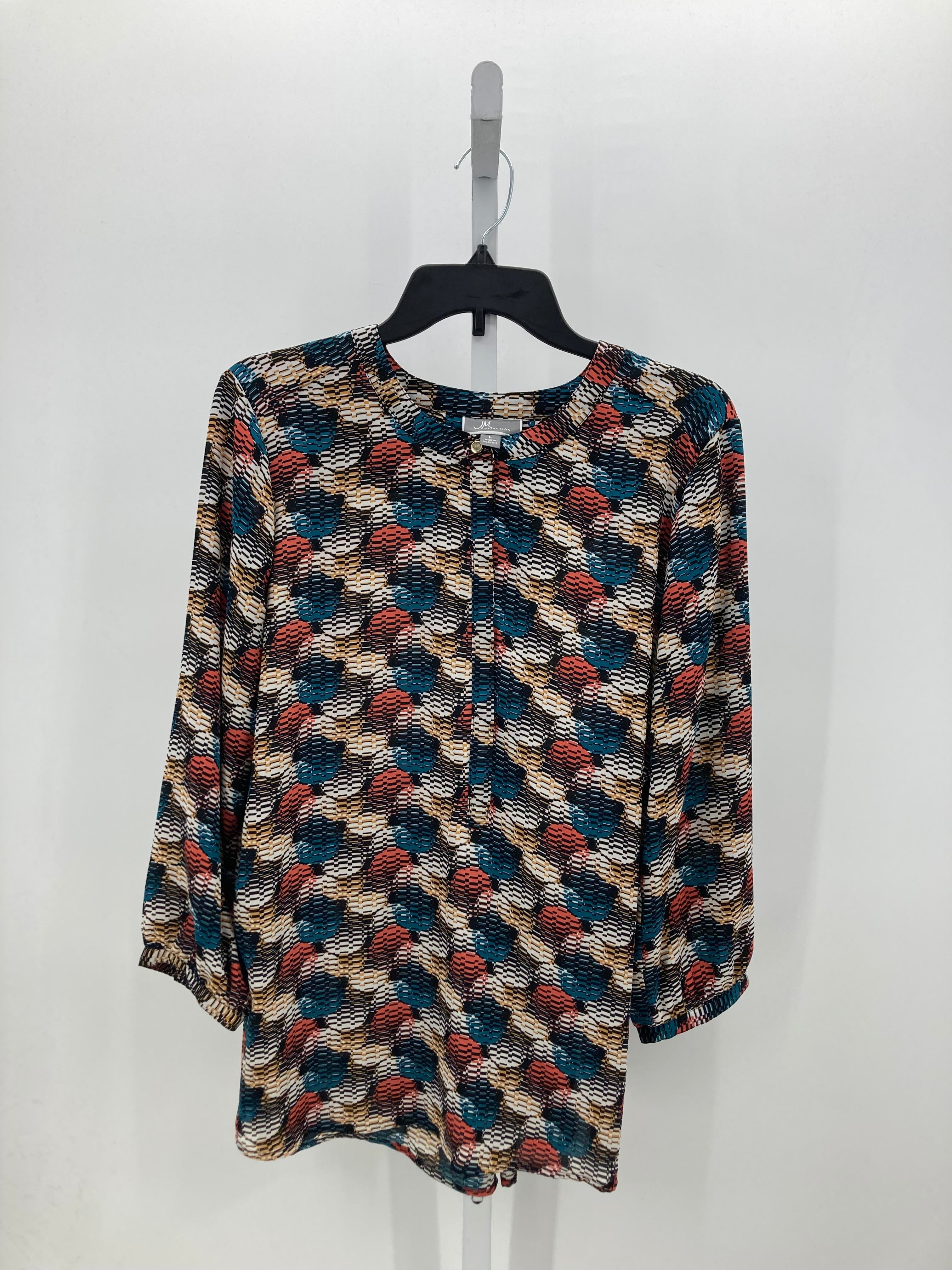 JM Collection Size Large Misses 3/4 Sleeve Shirt
