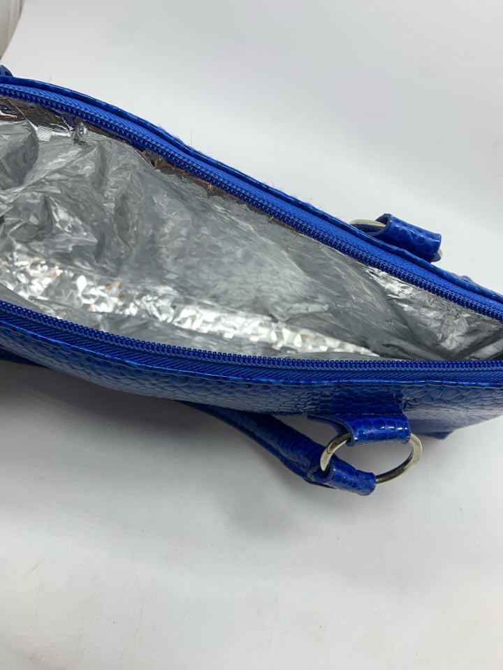 BLUE REPTILE DESIGNED WINE COOLER BAG.