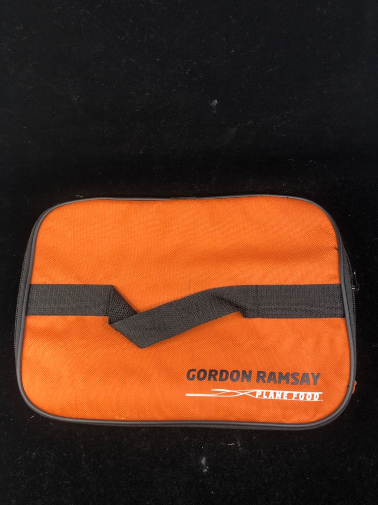 ORANGE GORDAN RAMSEY "PLANE FOOD" INSULATED CARRIER