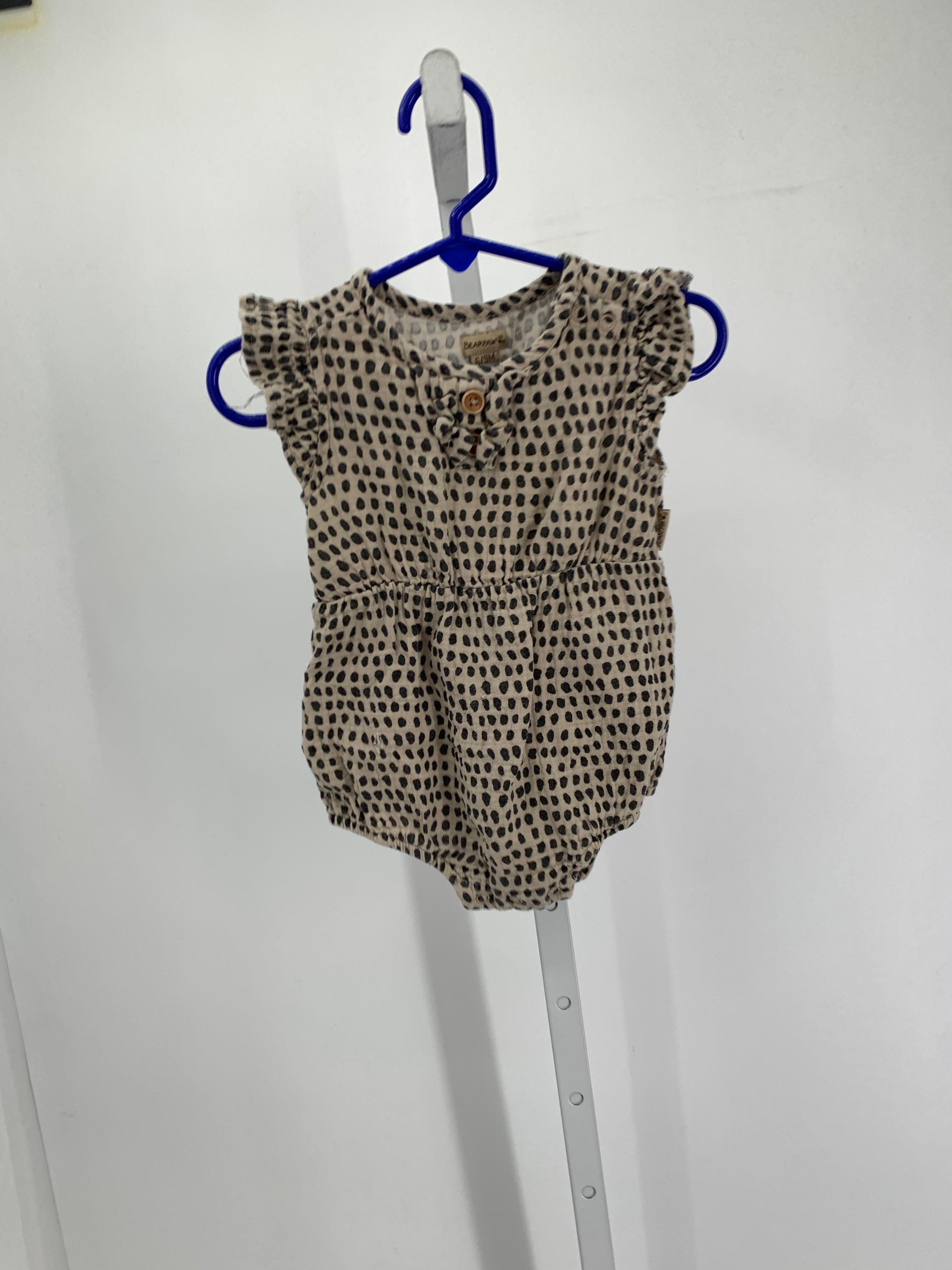 Bear Paw Size 6-9 mon Girls Short Slv. Romper