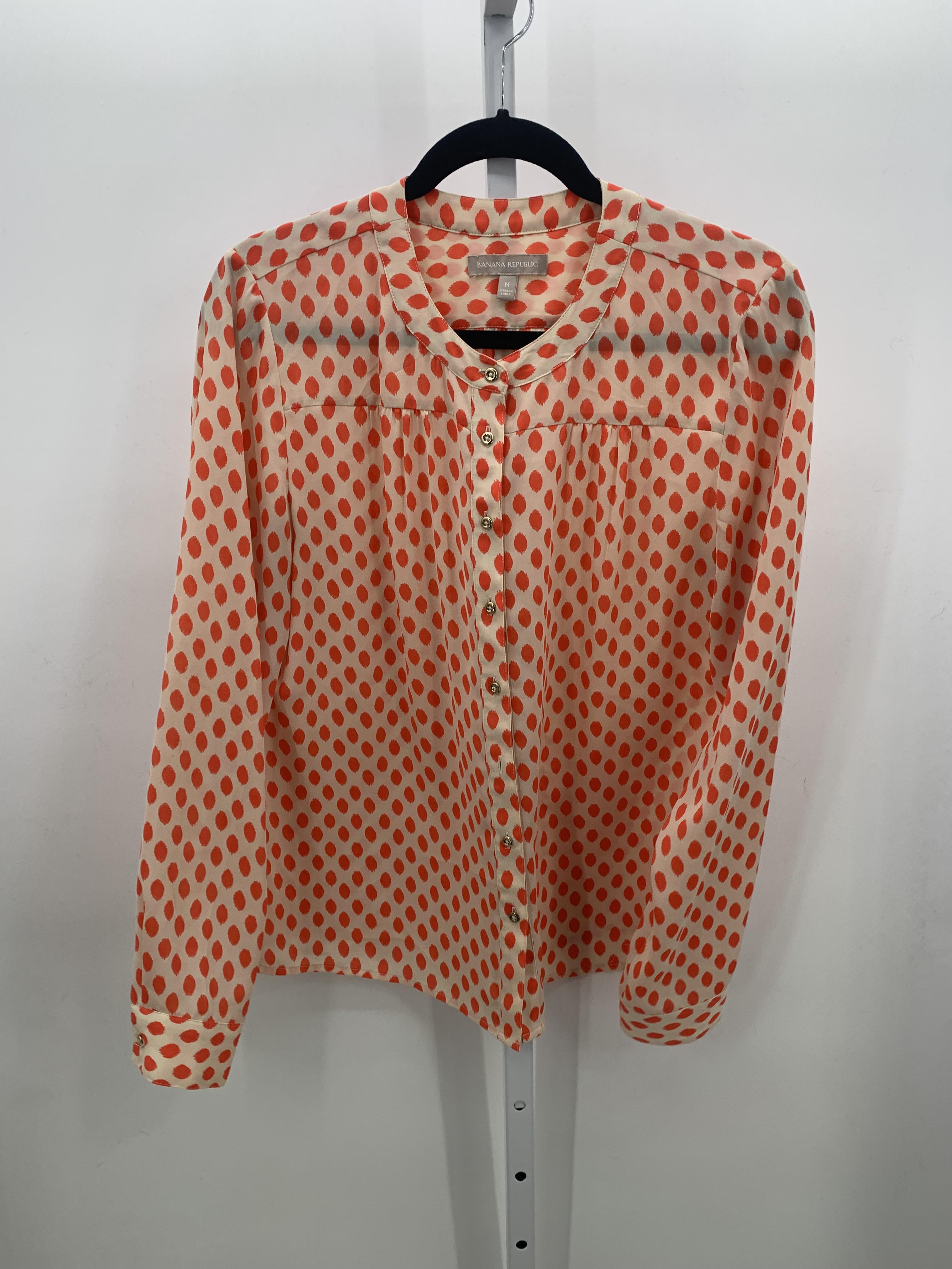 Banana Cabana Size Medium Misses Long Sleeve Shirt