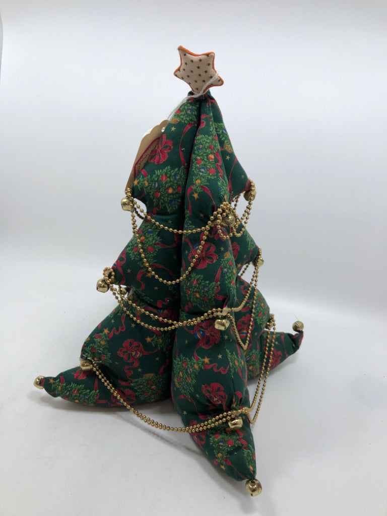 PLUSH FABRIC CHRISTMAS TREE.