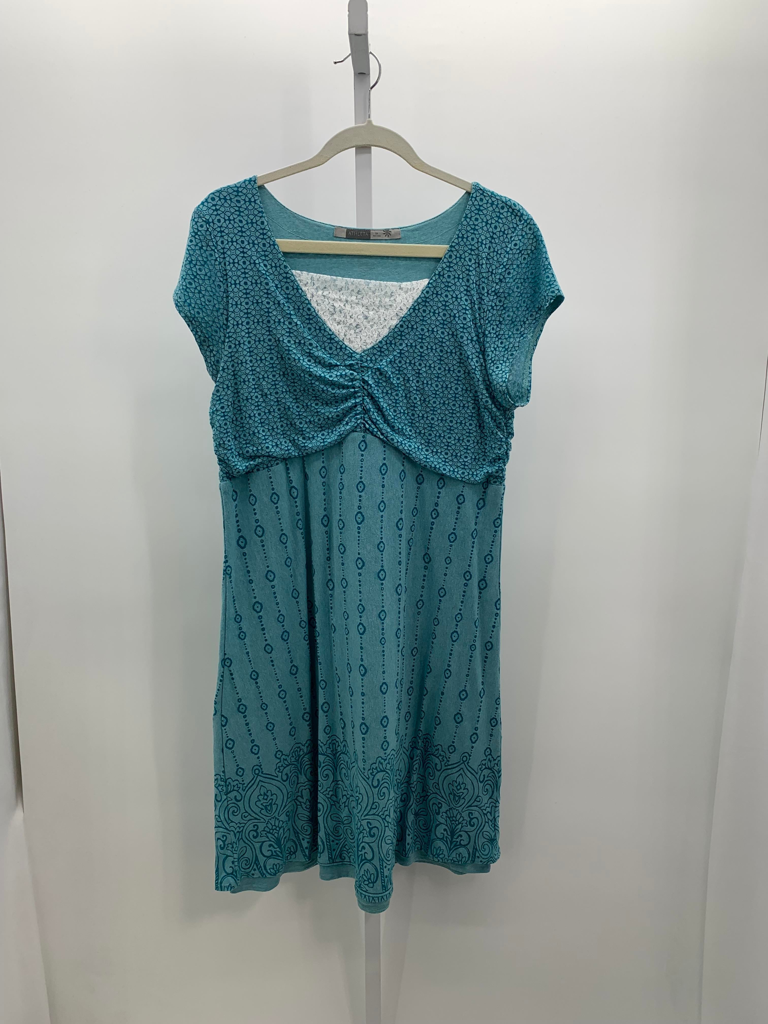 Athleta Size 1X Womens Short Sleeve Dress