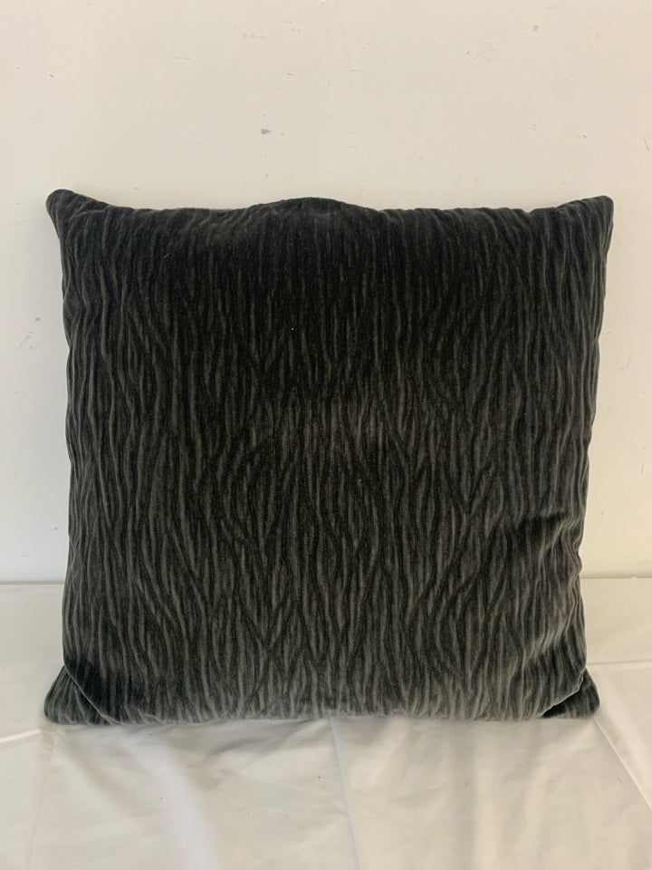 LARGE BLACK PILLOW.