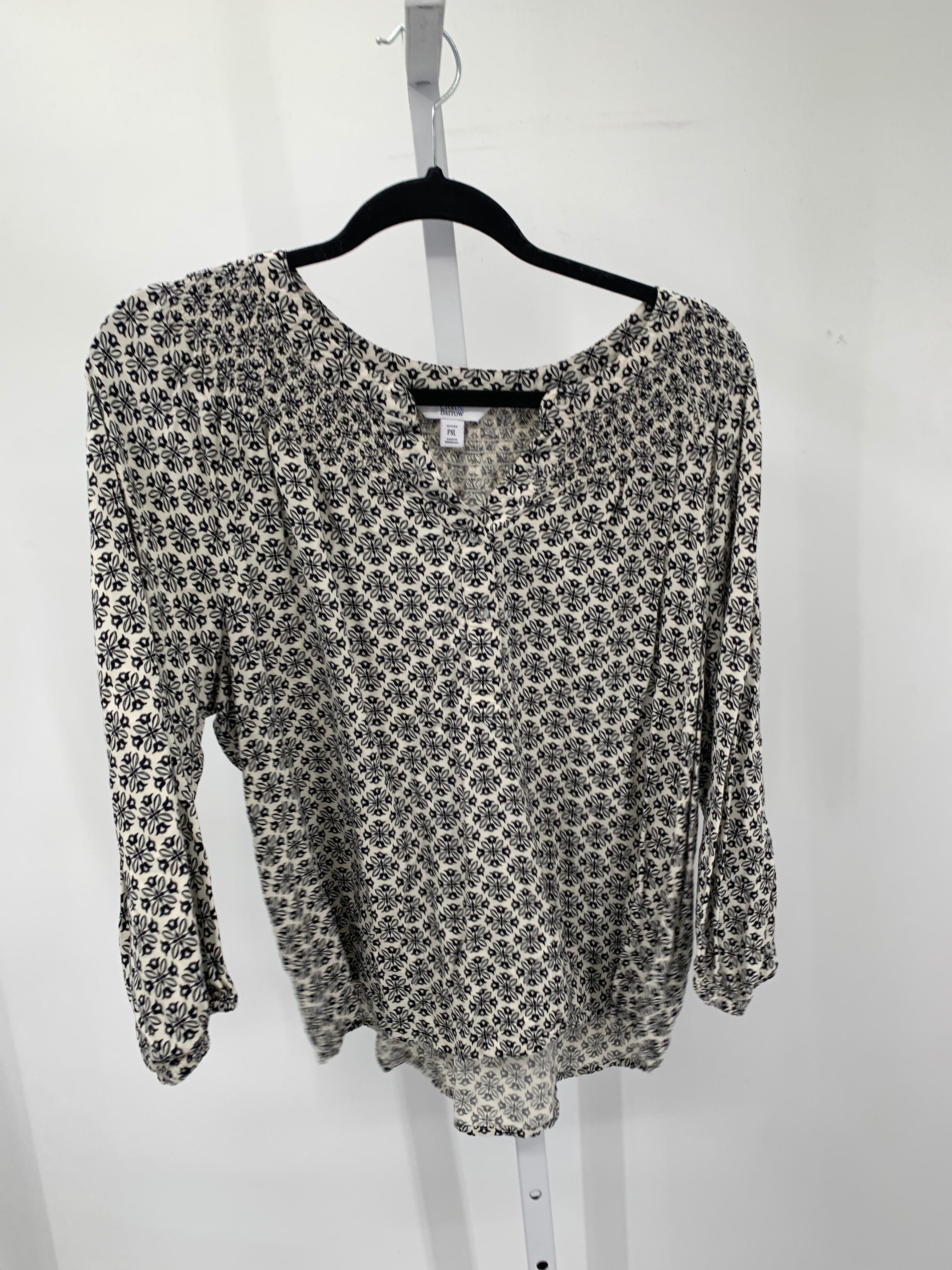 Croft & Barrow Size X Large Petite Petite 3/4 Sleeve Shirt