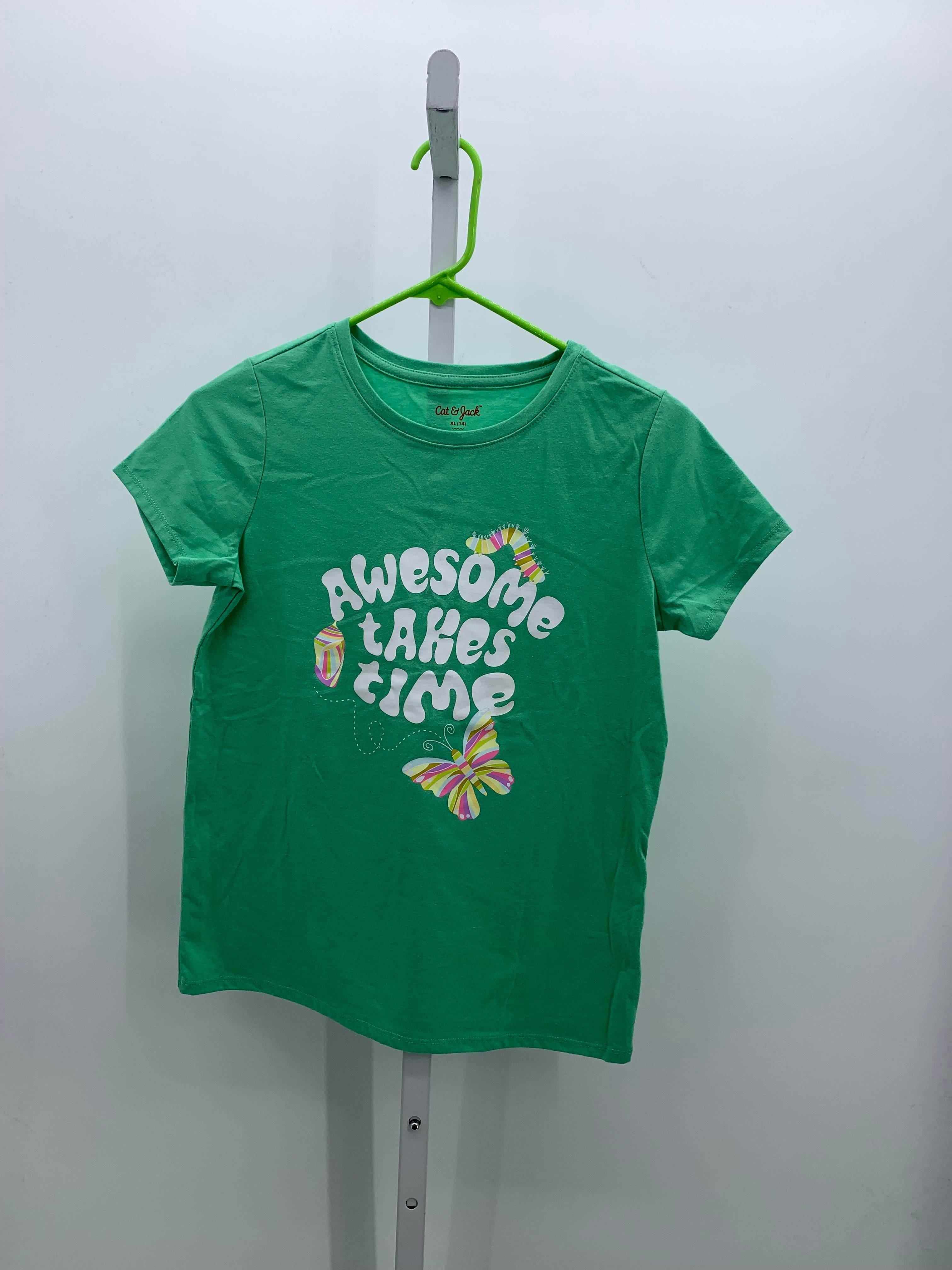 Cat & Jack Size 14 Girls Short Sleeve Shirt